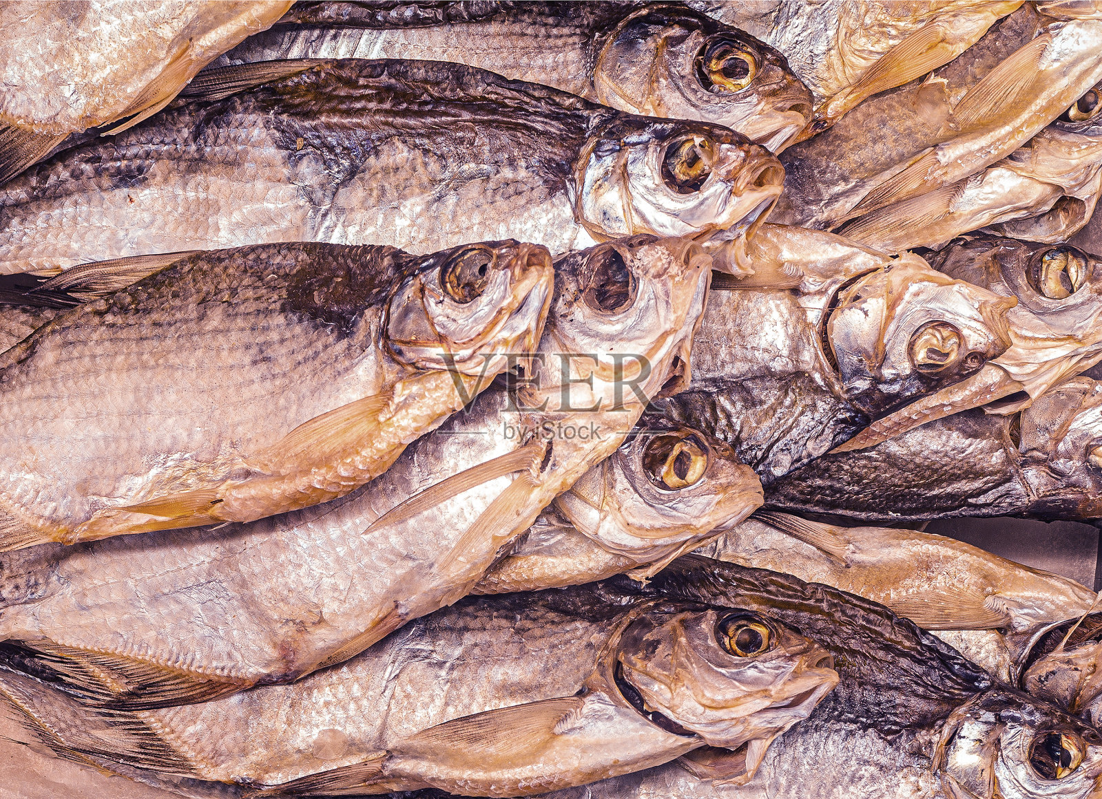 鲷鱼干的特写照片摄影图片