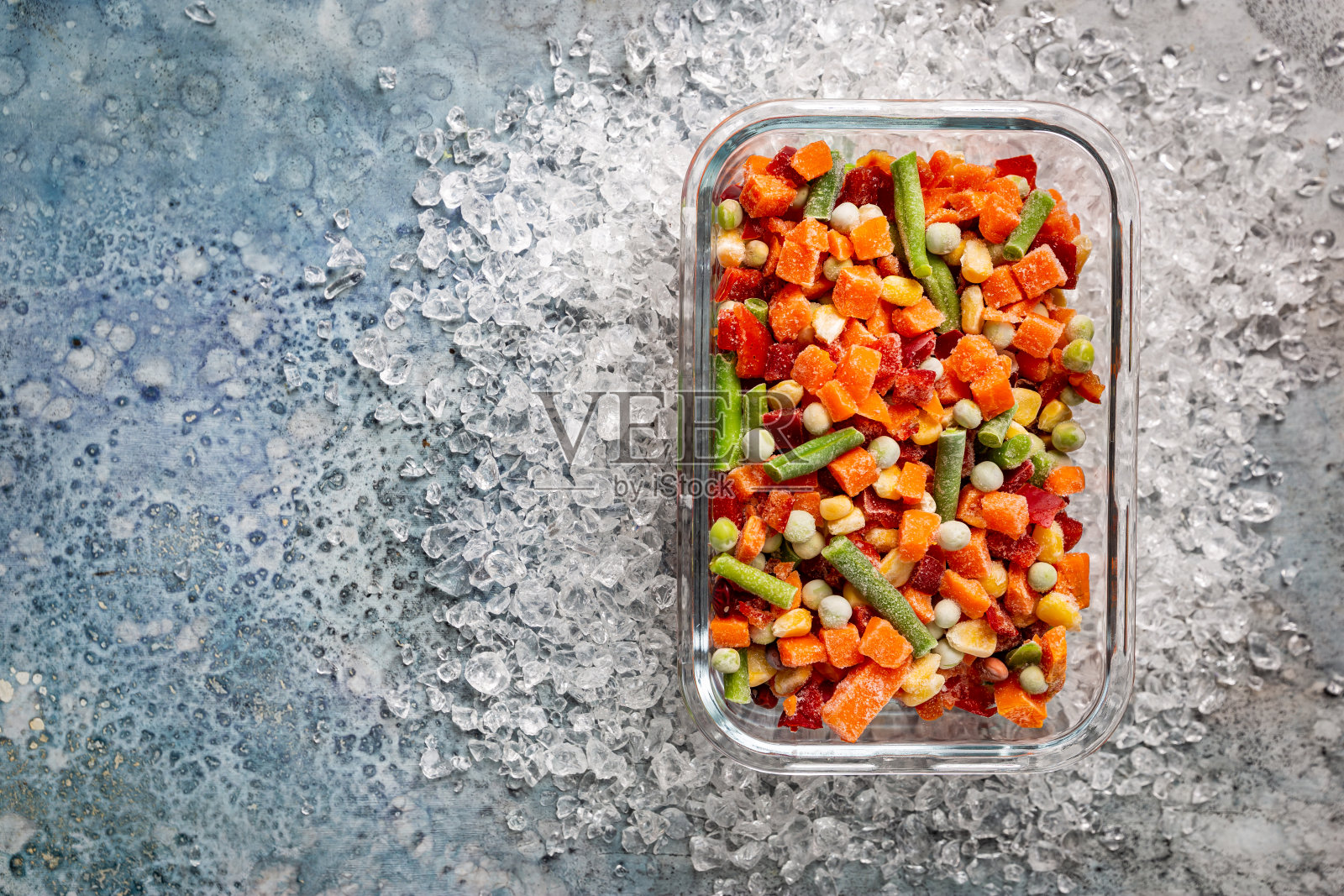 各种速冻蔬菜照片摄影图片