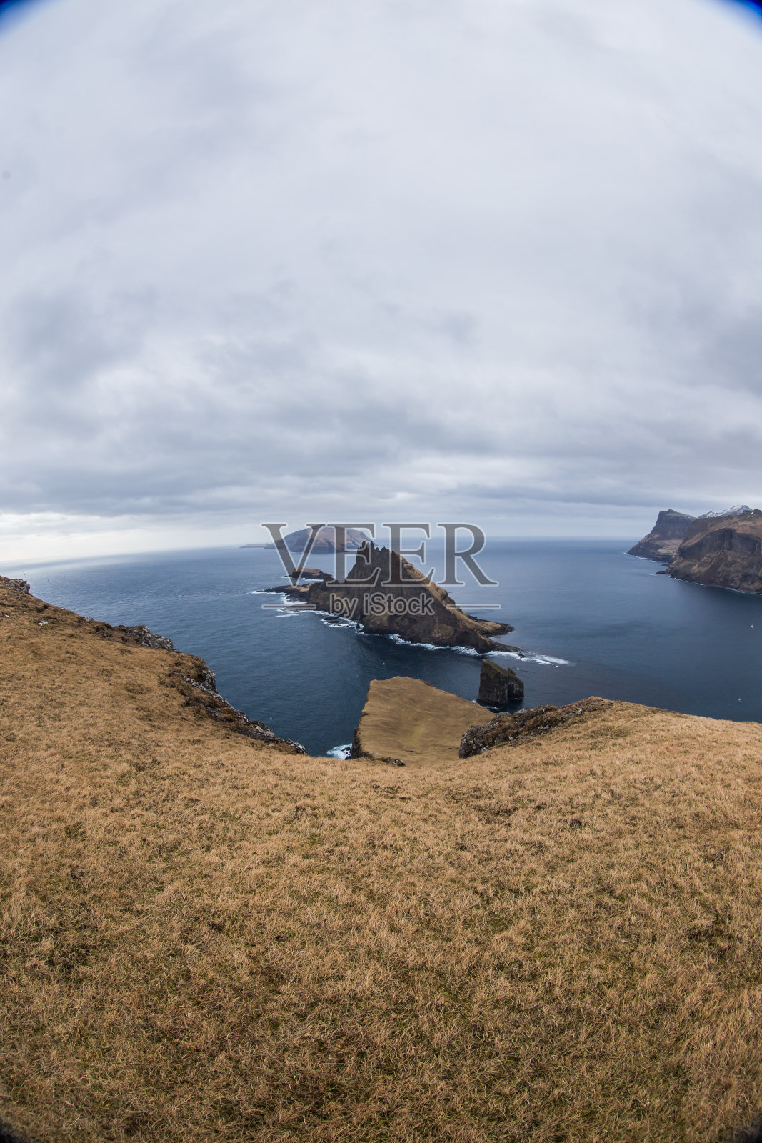 法罗群岛-直升机-景观-加斯霍尔默-廷德霍尔默-瓦加照片摄影图片