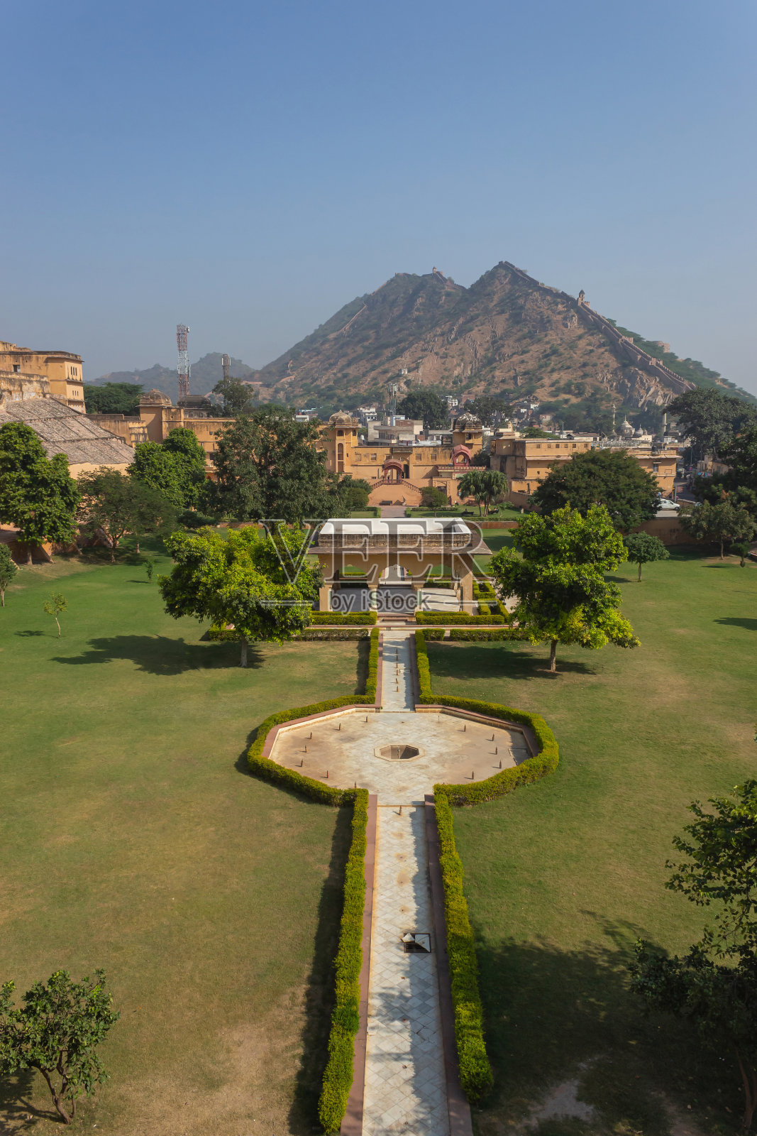印度拉贾斯坦邦斋浦尔的达拉拉姆堡或花园。照片摄影图片