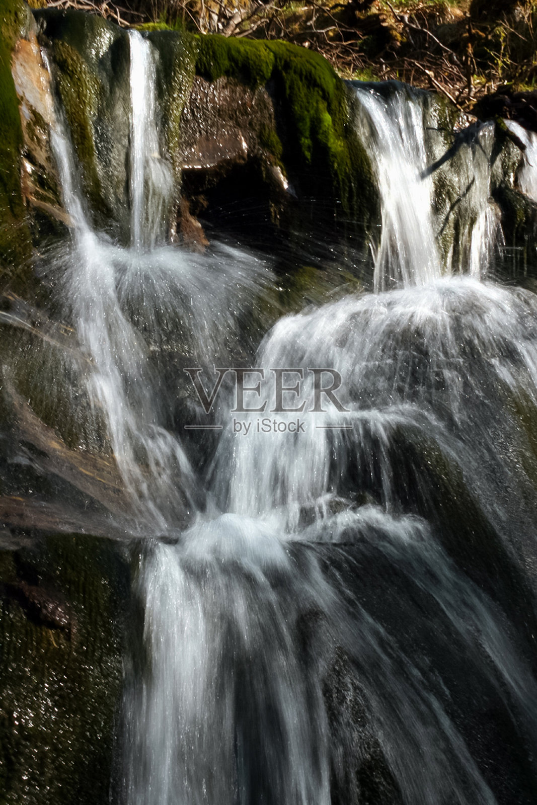 山瀑布照片摄影图片