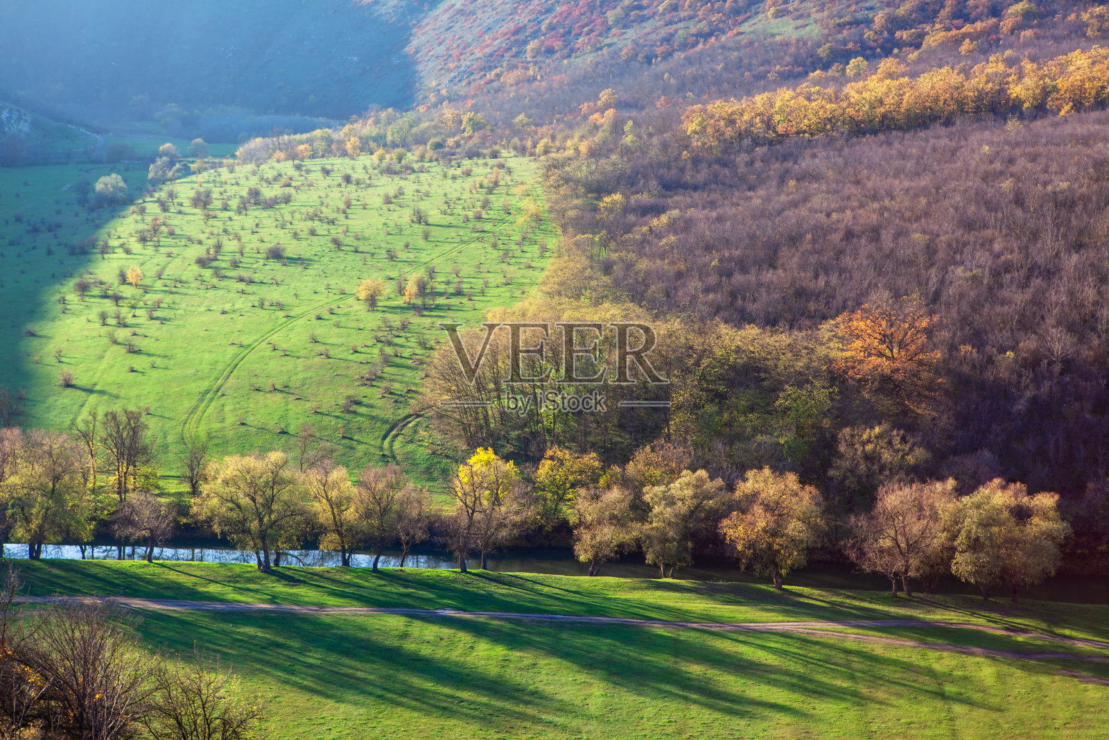 令人印象深刻的自然鸟瞰图照片摄影图片