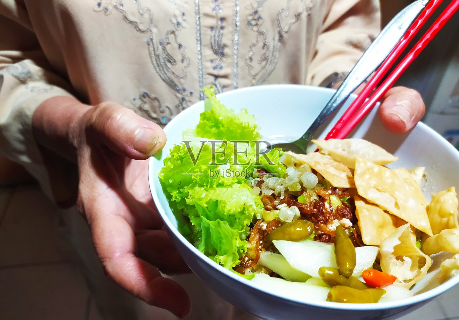 翠米面条照片摄影图片