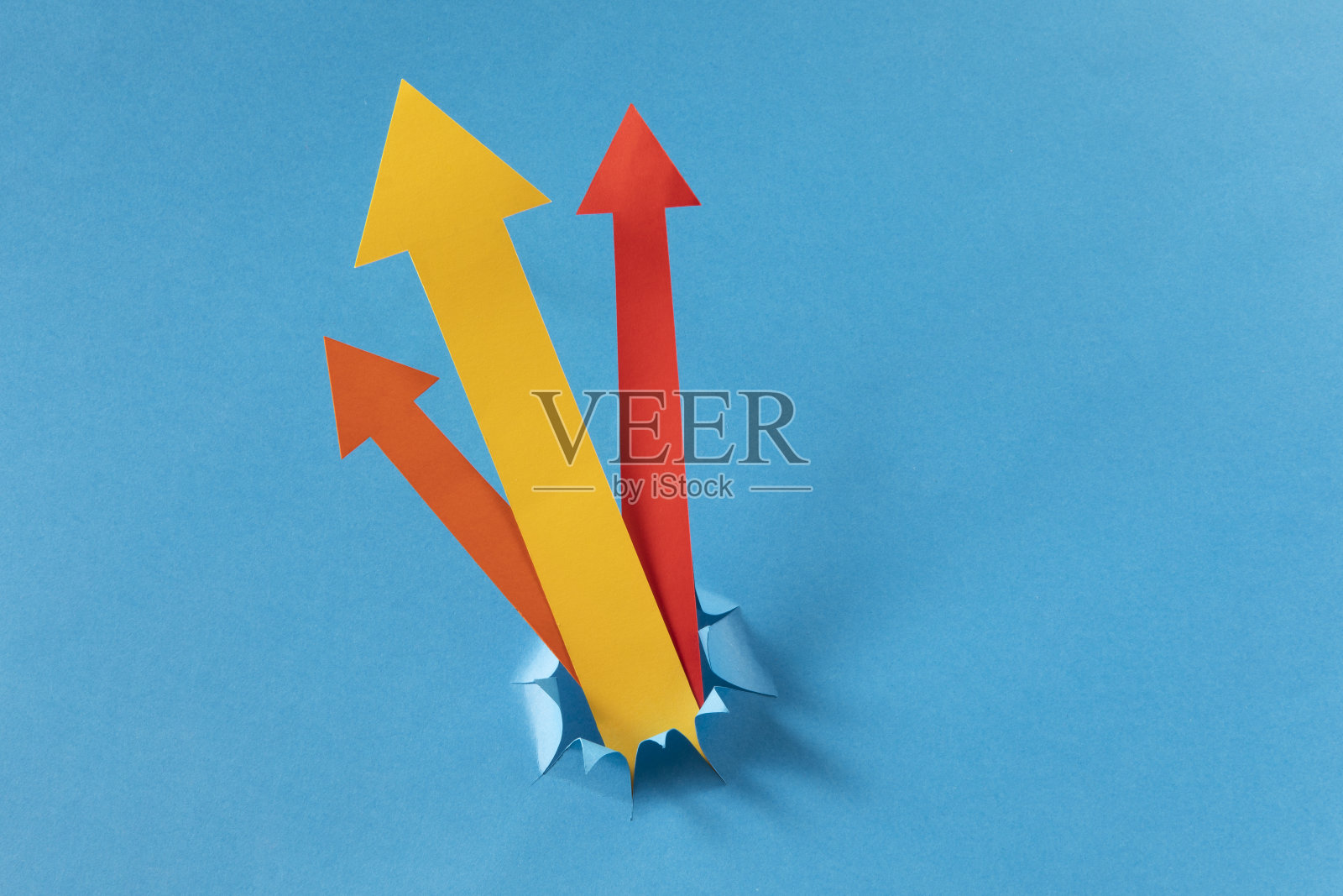 带箭头的金融概念照片摄影图片