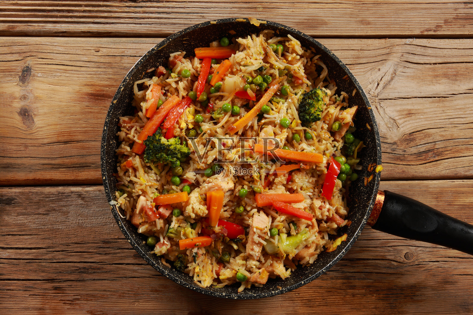 鸡和猪肉照烧照片摄影图片