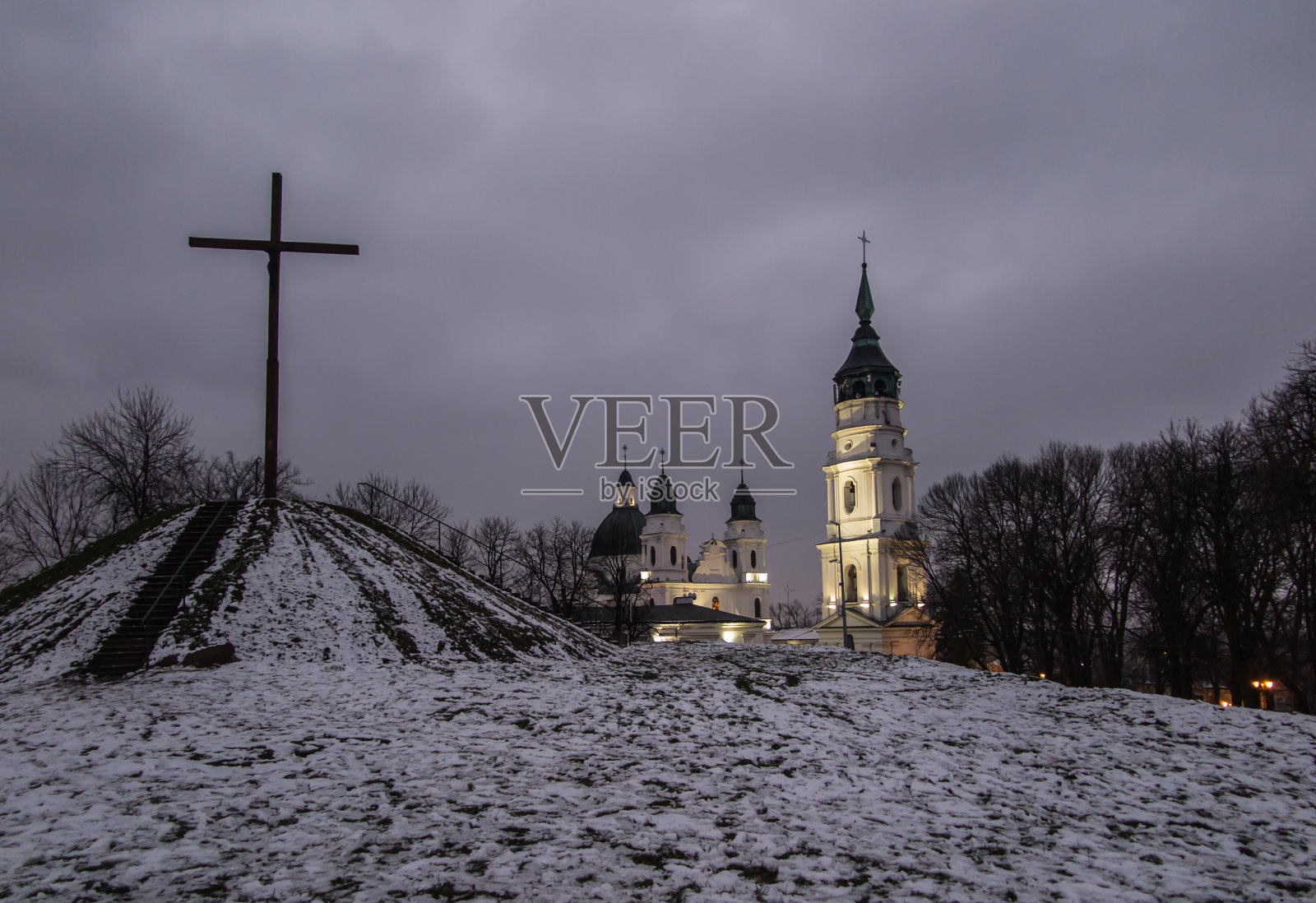 圣所，圣母玛利亚诞生大教堂在Chełm在波兰东部卢布林附近照片摄影图片