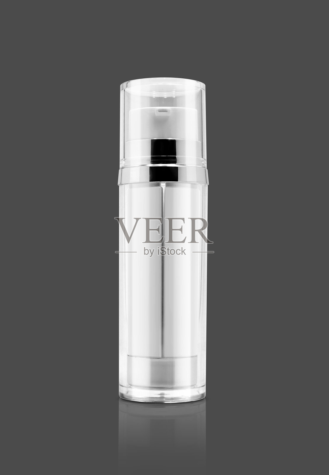 空白包装化妆品双血清瓶的产品设计模型照片摄影图片