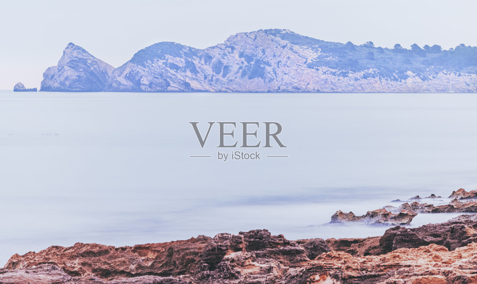 长曝光，普里姆，爪哇，阿利坎特，西班牙。照片摄影图片