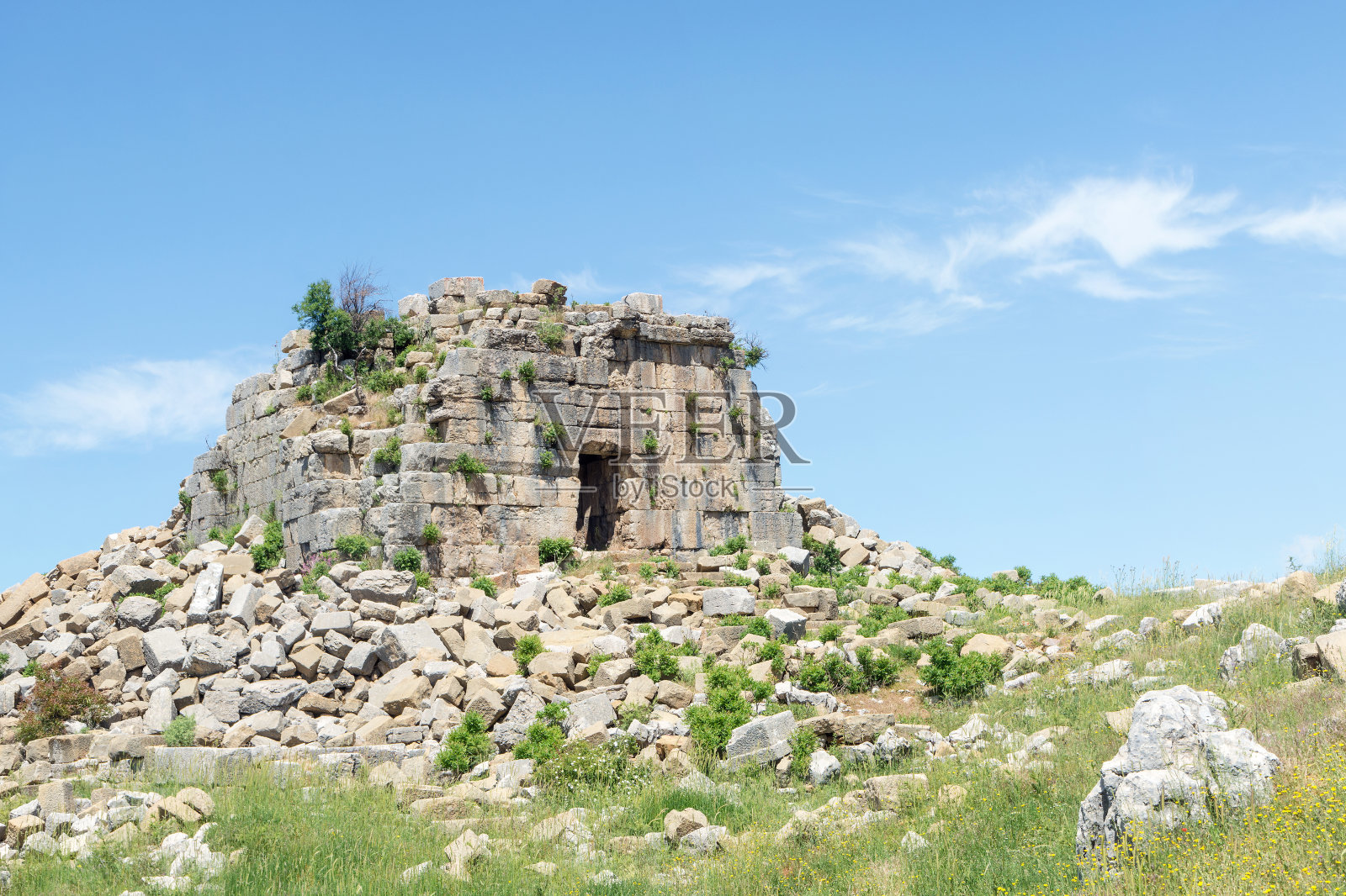 克劳狄乌斯塔，法克拉罗马遗址照片摄影图片