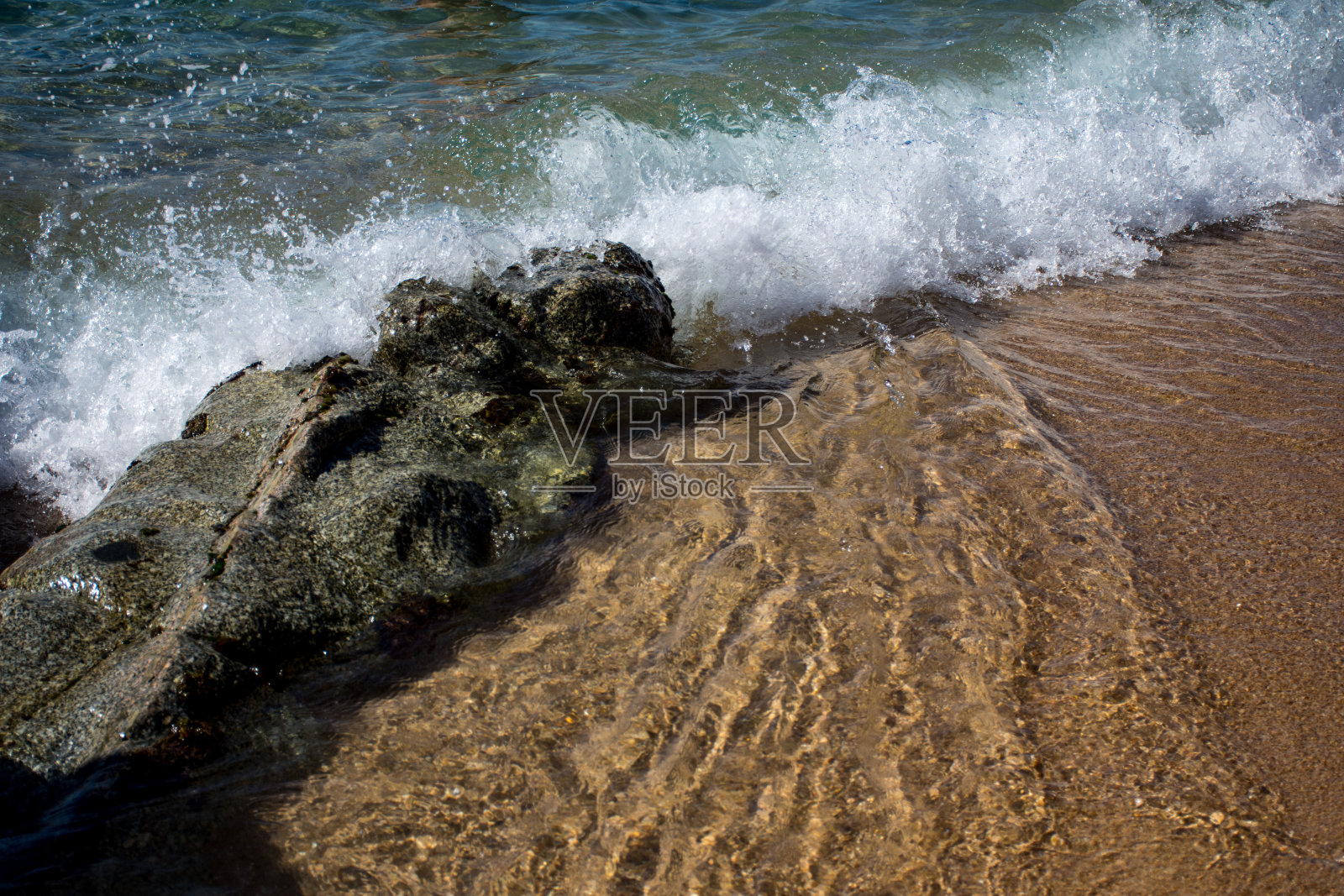 海，沙滩和海浪照片摄影图片