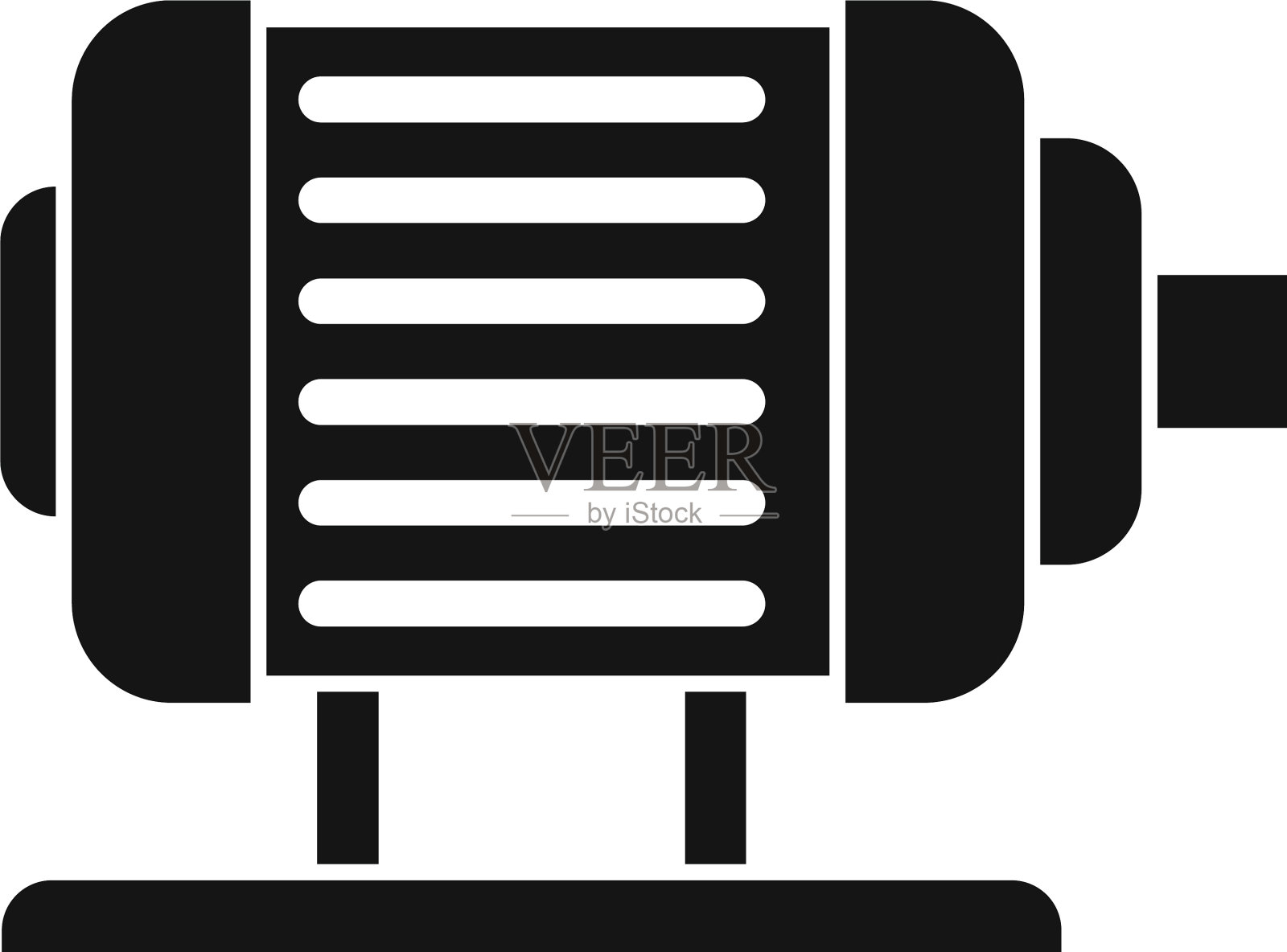 电机图标样式简单设计元素图片