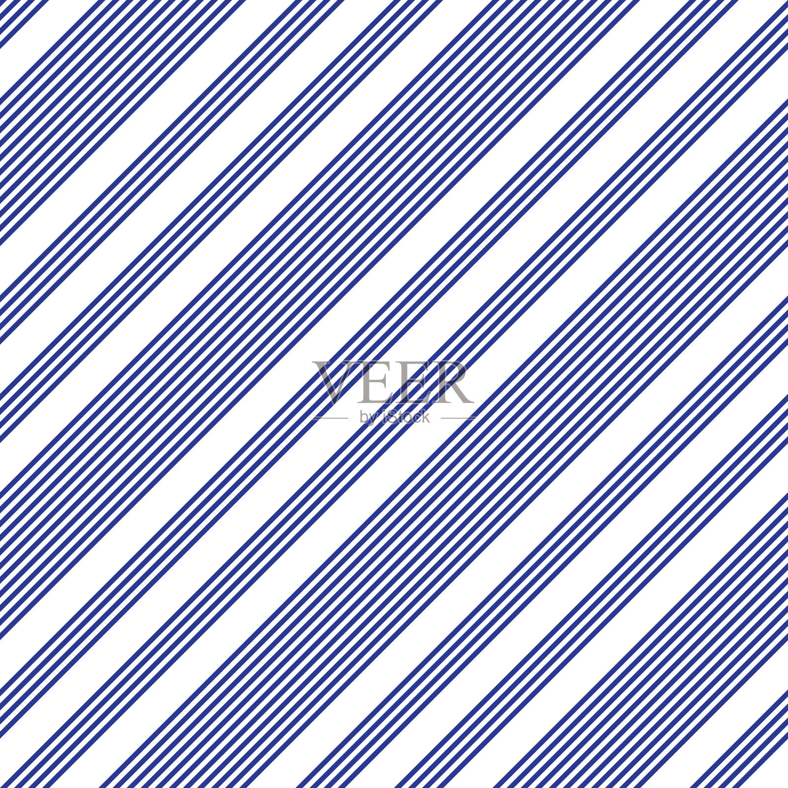 蓝色条纹无缝图案背景中插画图片素材