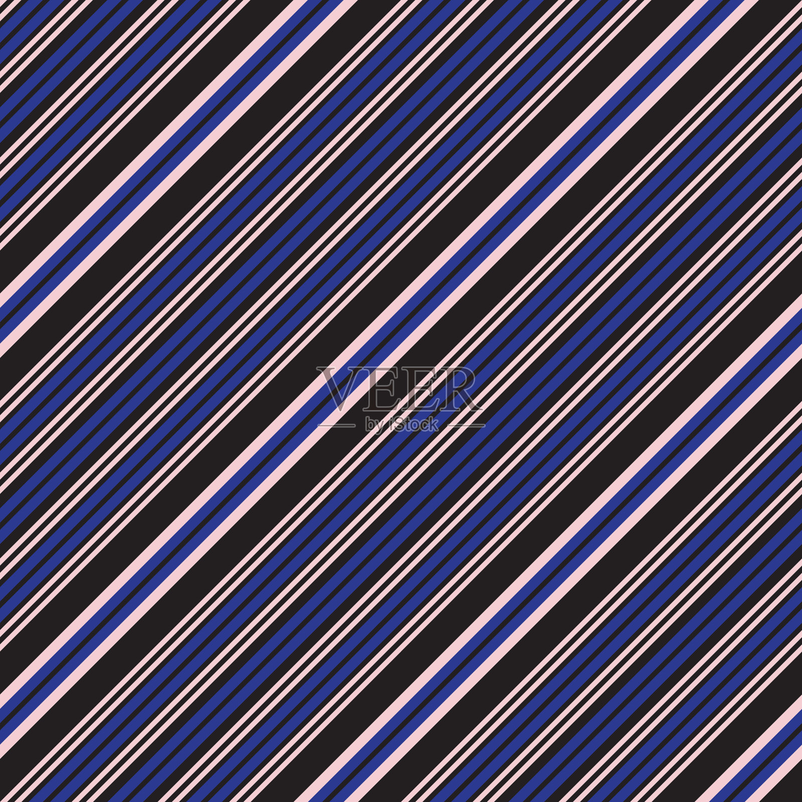 粉红色和海军蓝条纹无缝图案背景插画图片素材