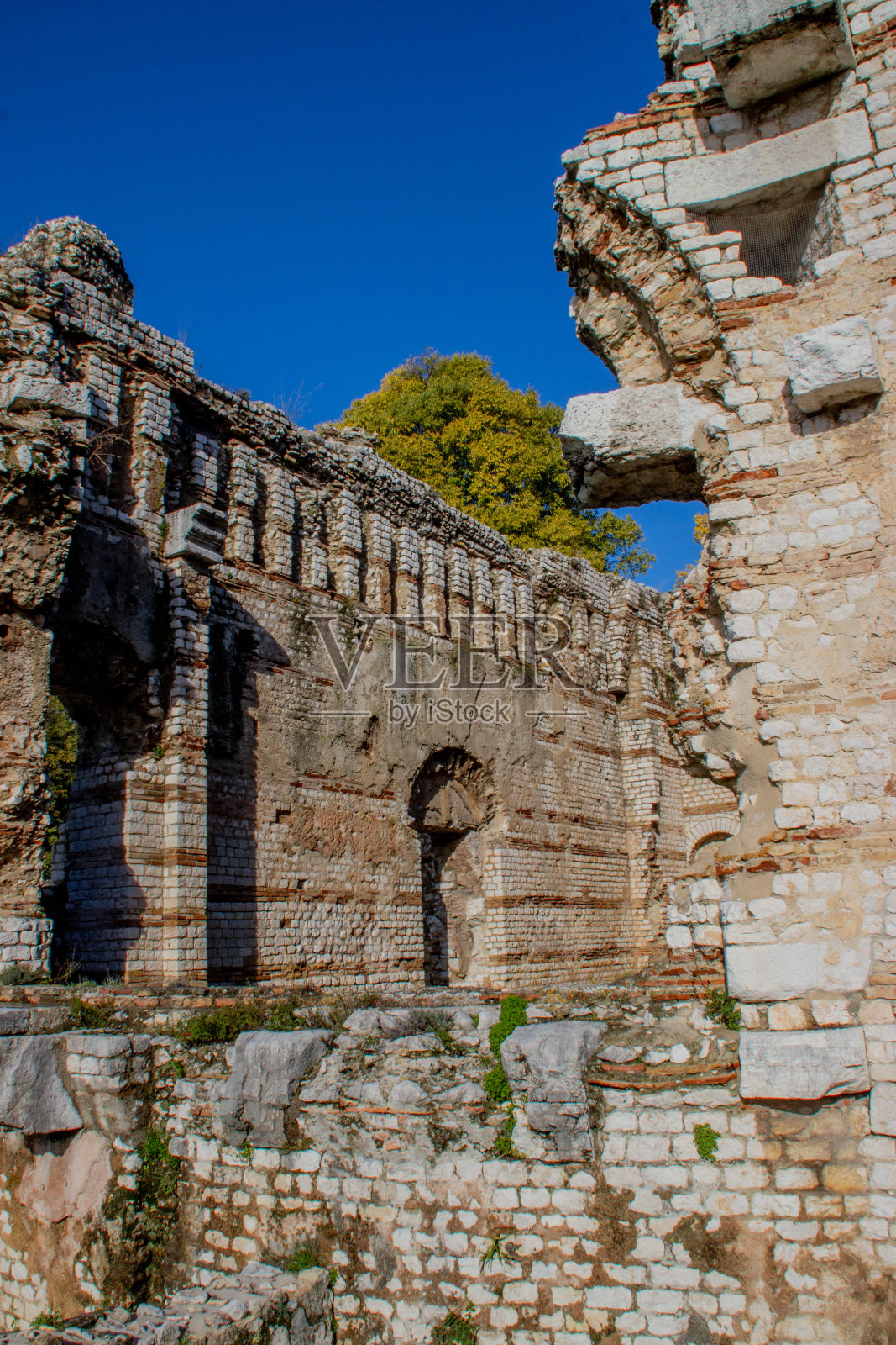 冷藏室，罗马温泉浴场的废弃房间照片摄影图片