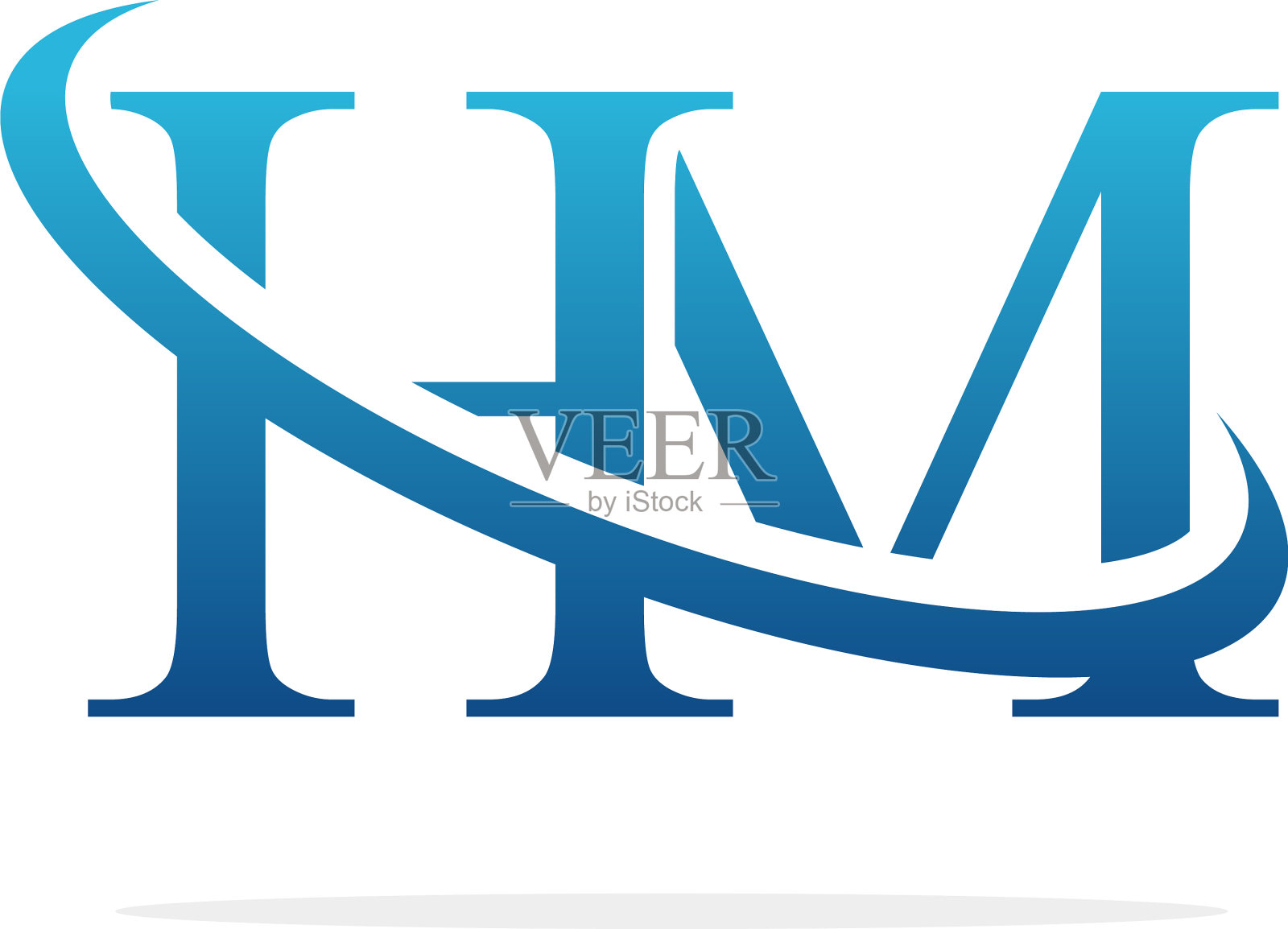 Hm标志艺术图标设计形象插画图片素材