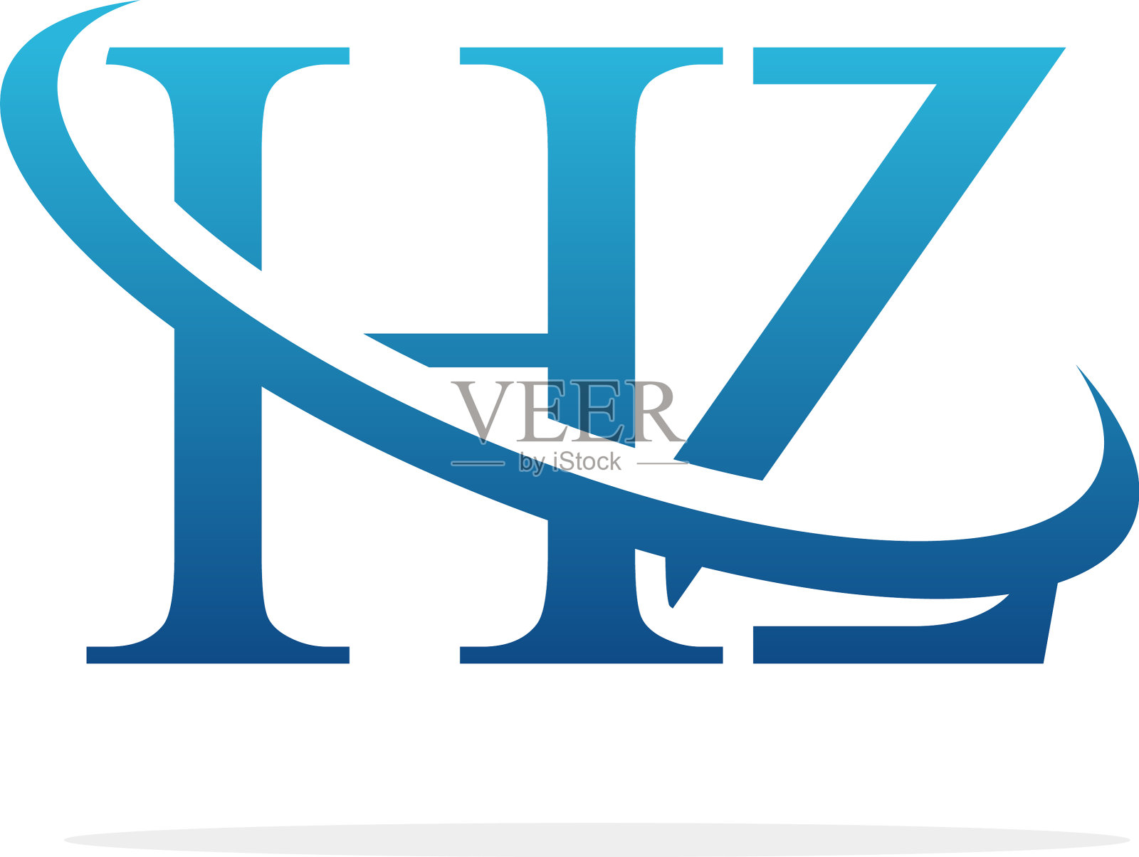 Hz标志艺术图标设计形象插画图片素材
