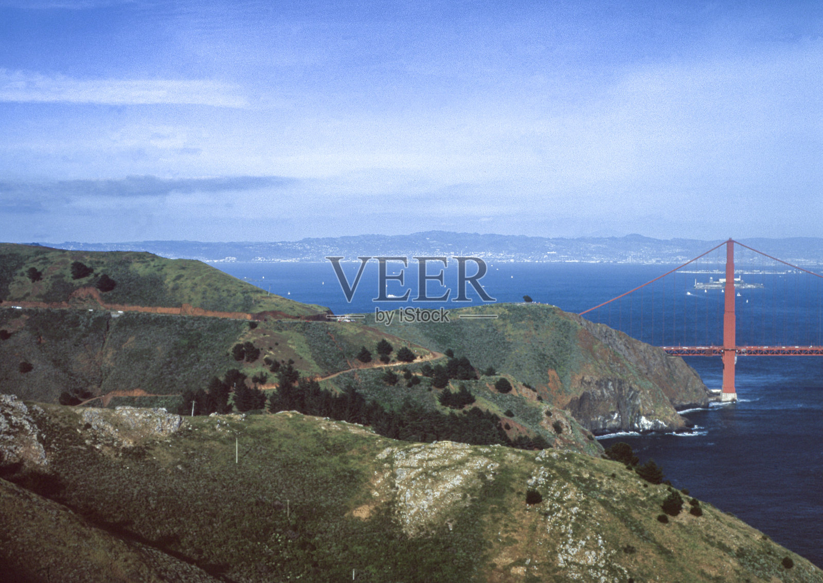 金门大桥和旧金山照片摄影图片