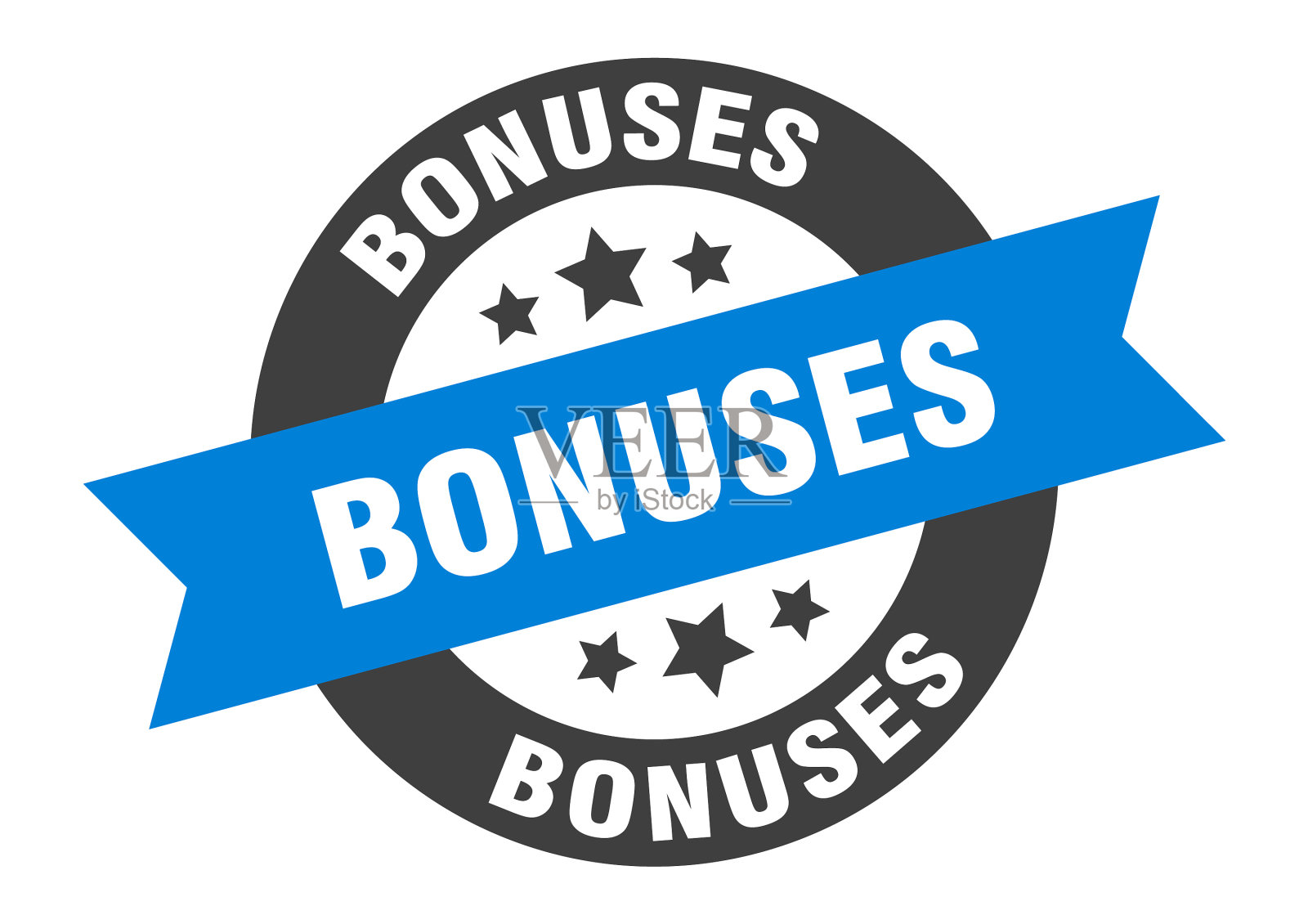 奖金标志圆丝带贴纸孤立标签设计元素图片