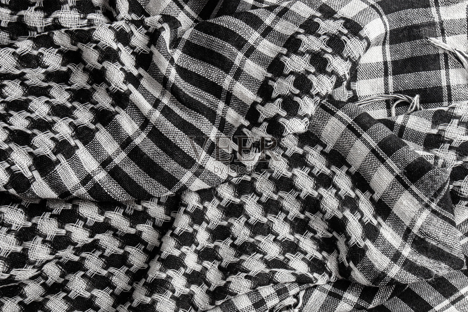 黑白阿拉伯围巾背景照片摄影图片