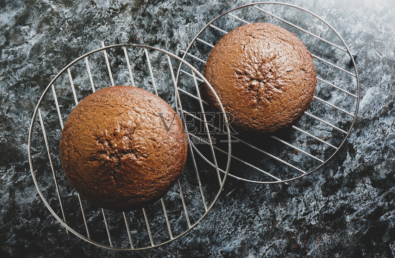 巧克力饼干，蛋糕准备特写照片摄影图片