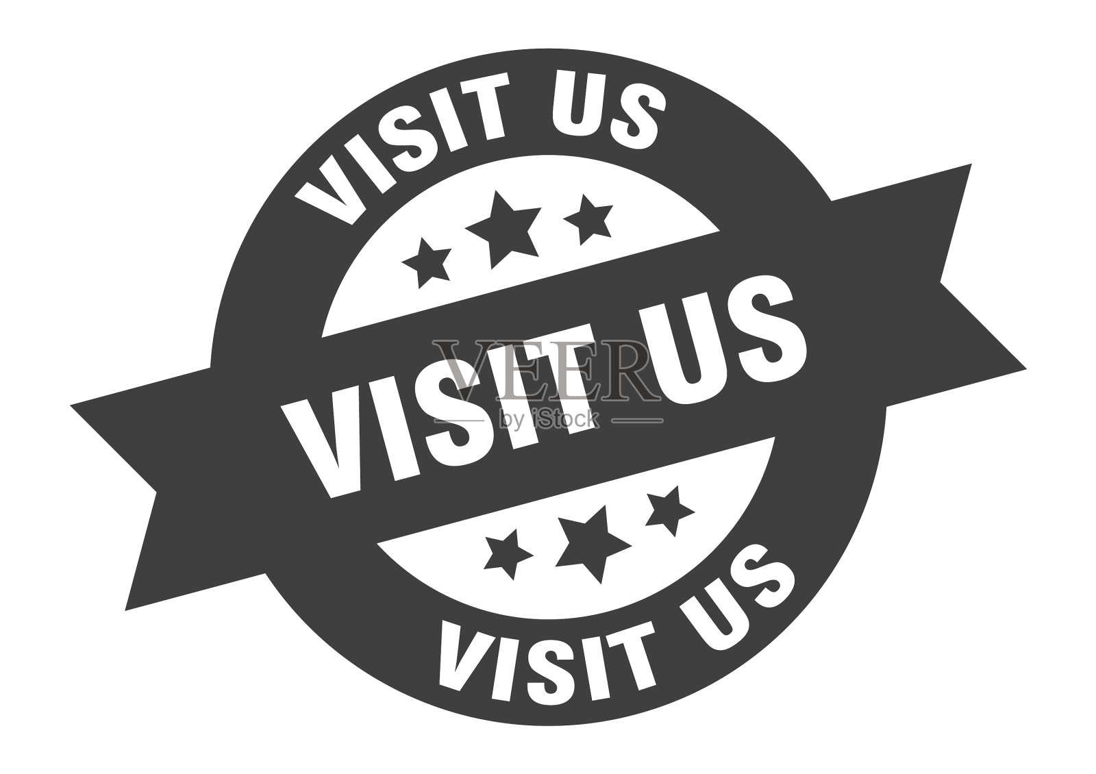 访问我们签圆丝带贴纸孤立标签插画图片素材