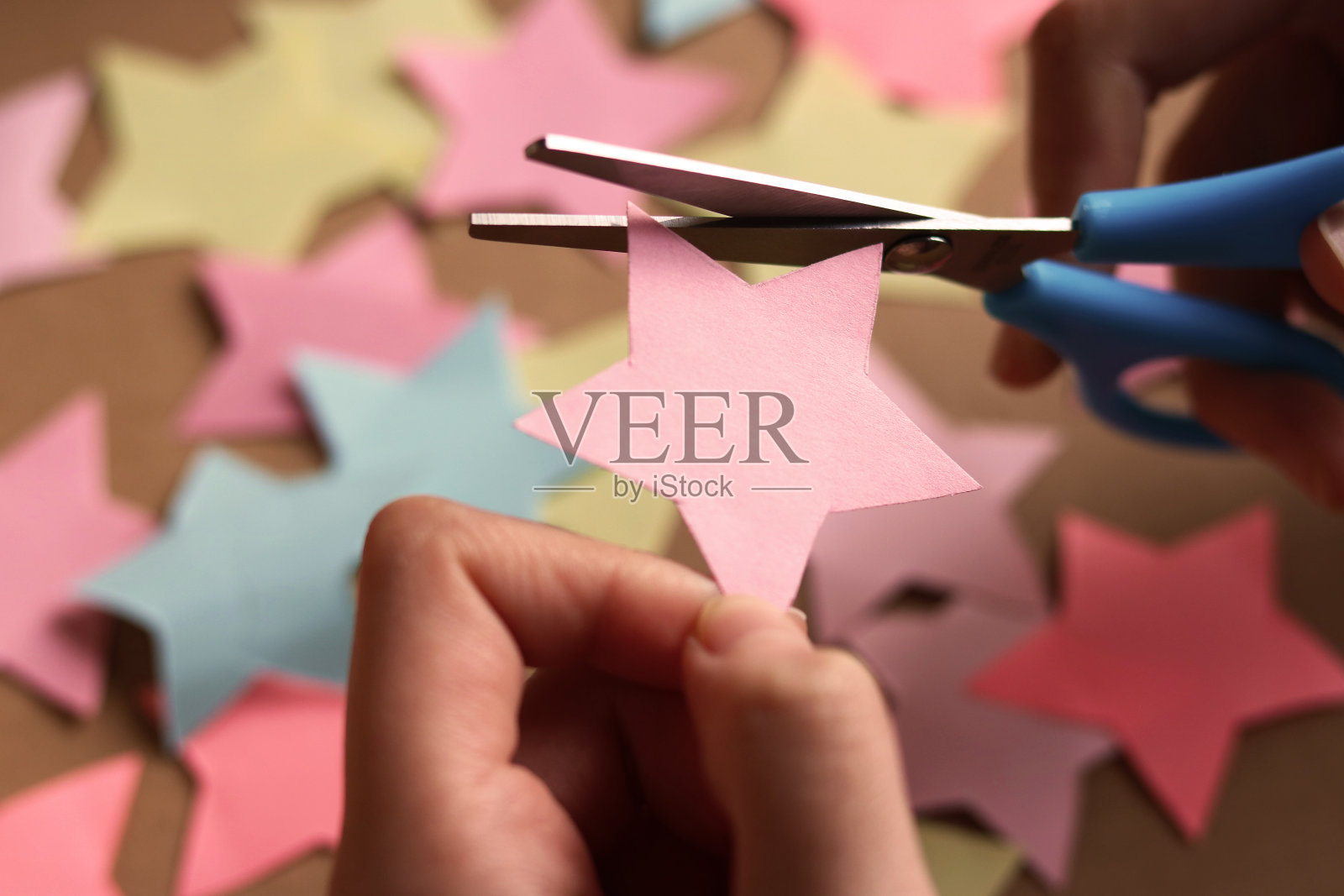 纸星星照片摄影图片