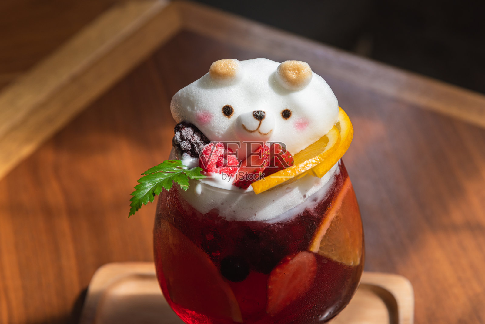 可爱的水果饮料照片摄影图片