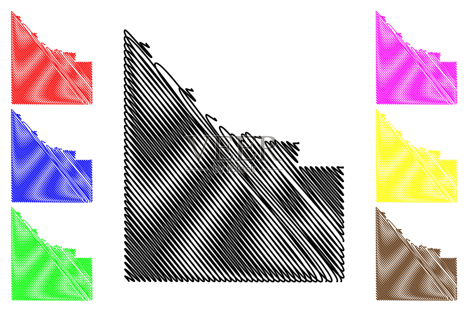 美国爱达荷州奥怀希县插画图片素材