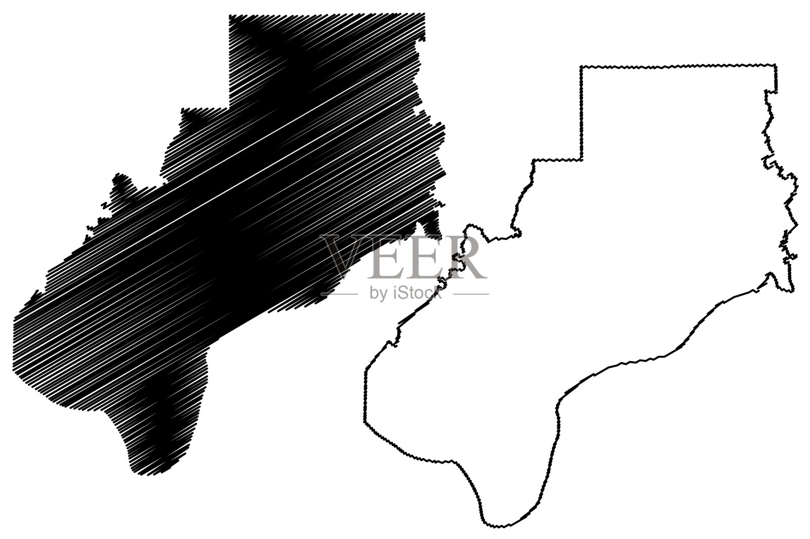 美国印第安纳州斯宾塞县插画图片素材