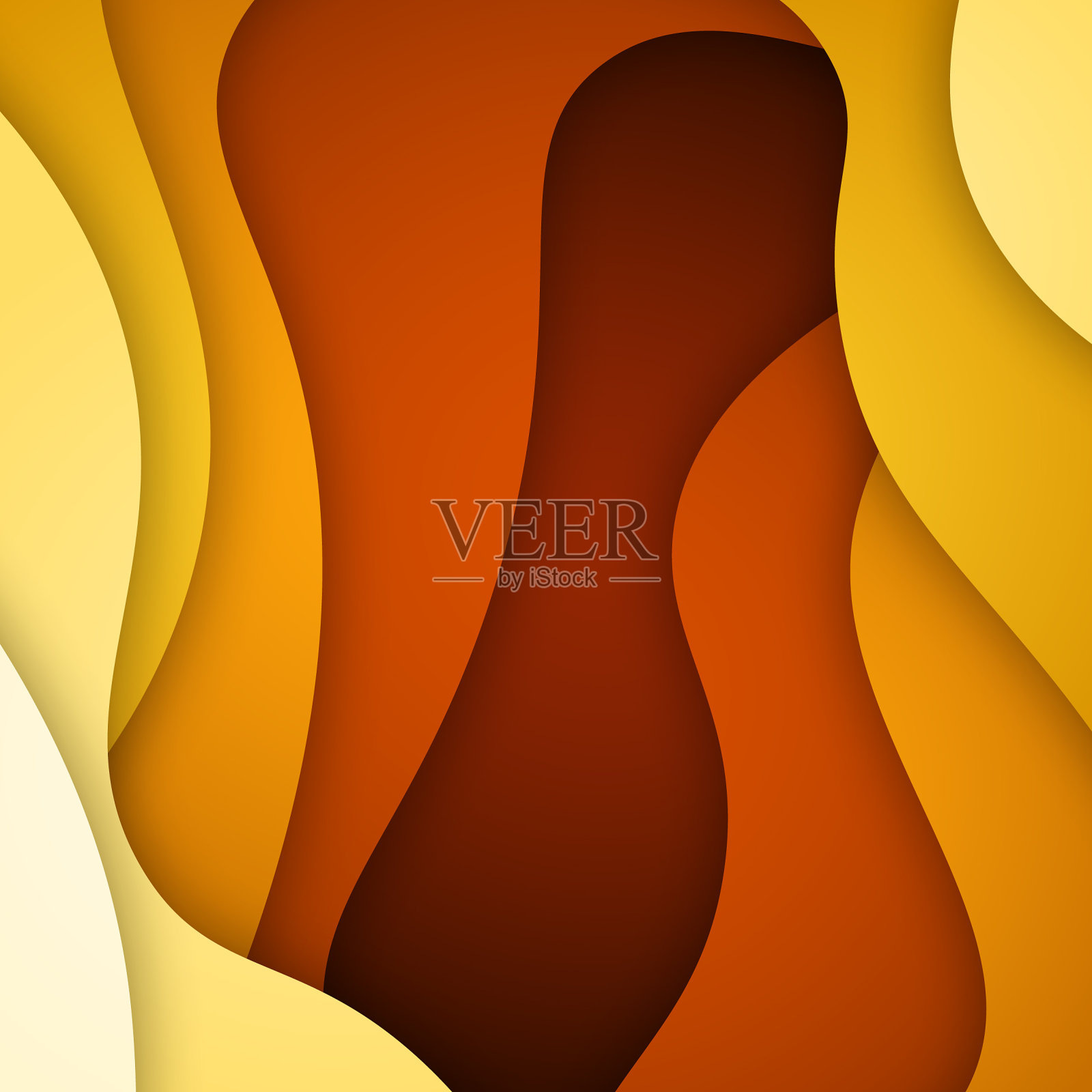 彩色液体和几何背景插画图片素材