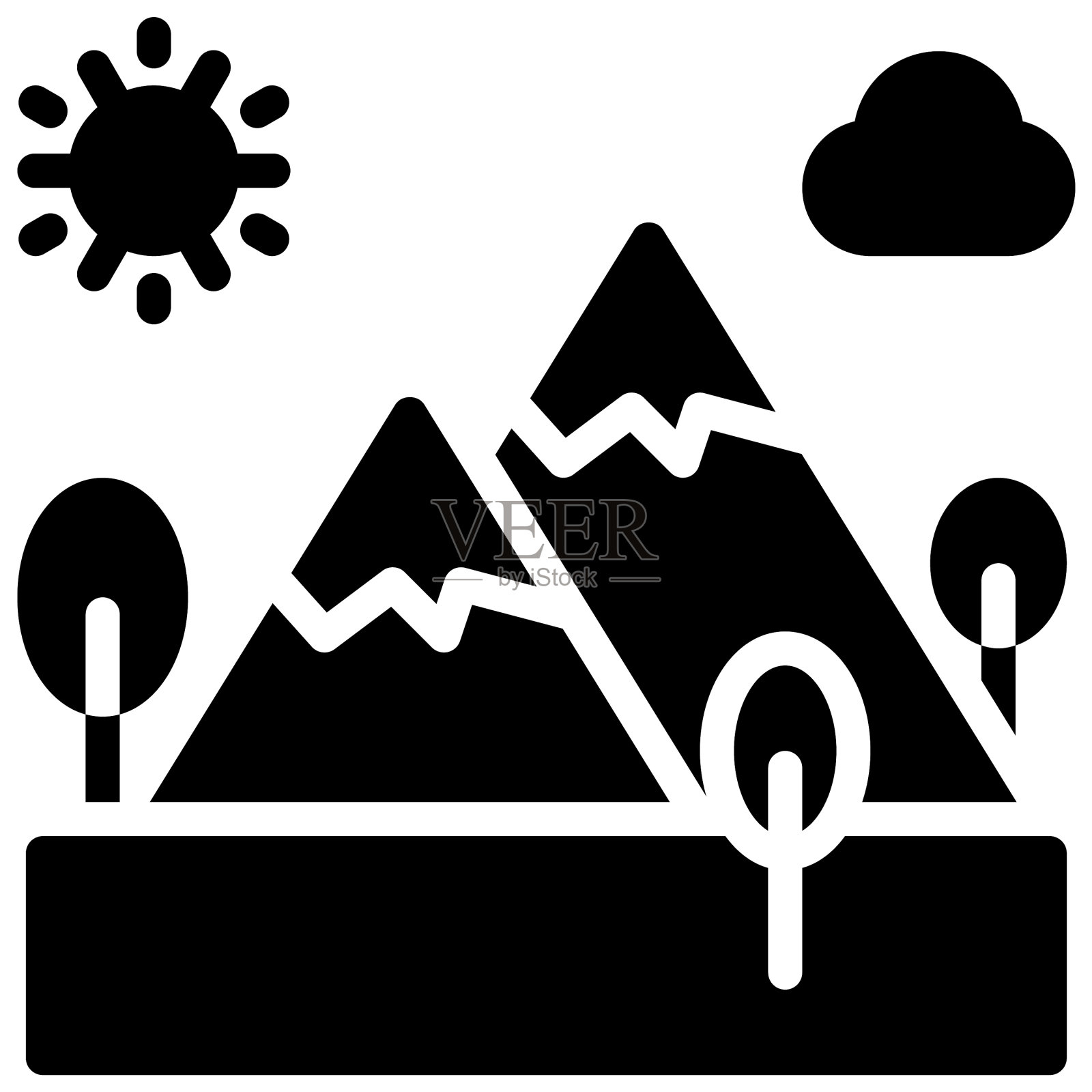 山景图标暑假相关图标素材