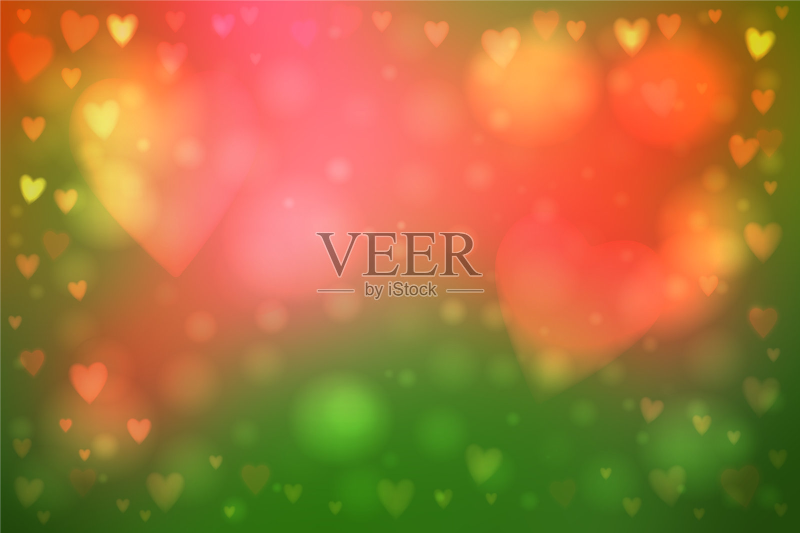 抽象的心灯背景插画图片素材