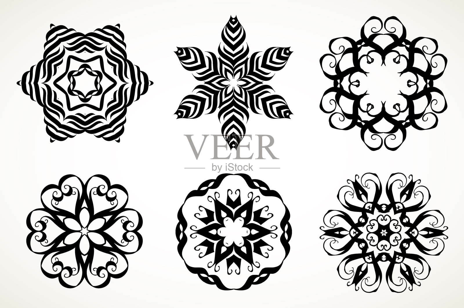 曼荼罗(坛场)华丽的涂鸦插画图片素材