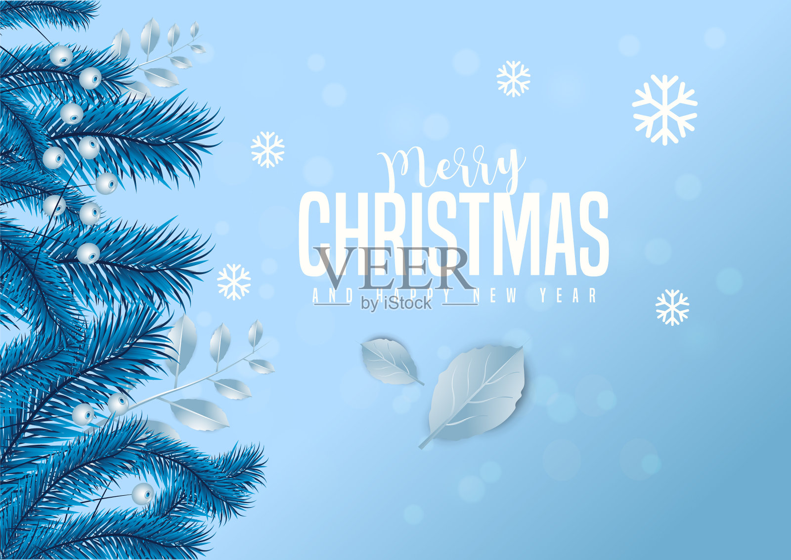 圣诞快乐，新年快乐插画图片素材