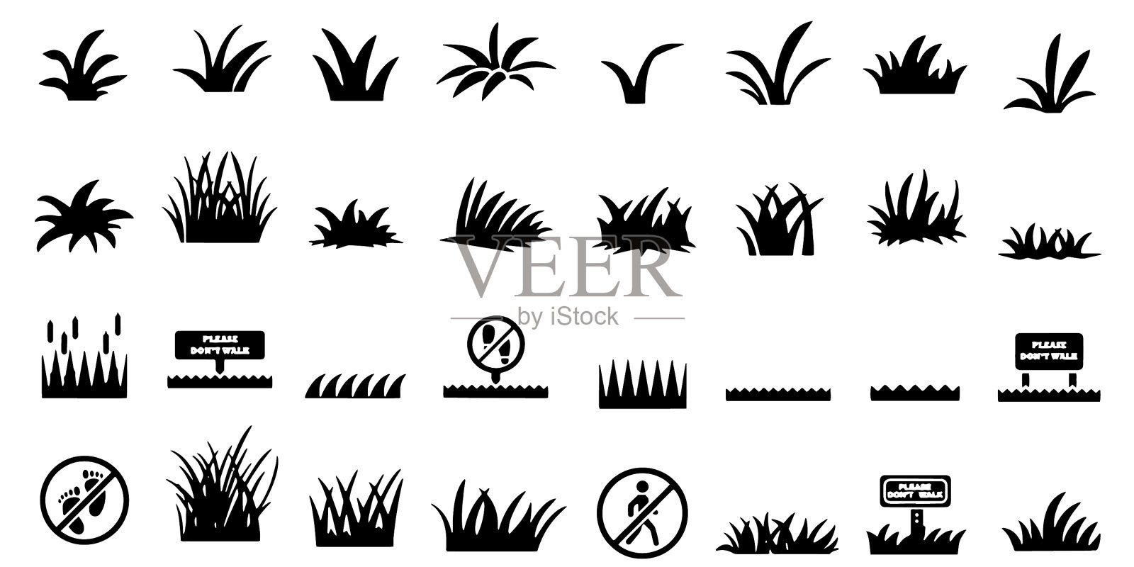 草图标设置风格股票图标素材