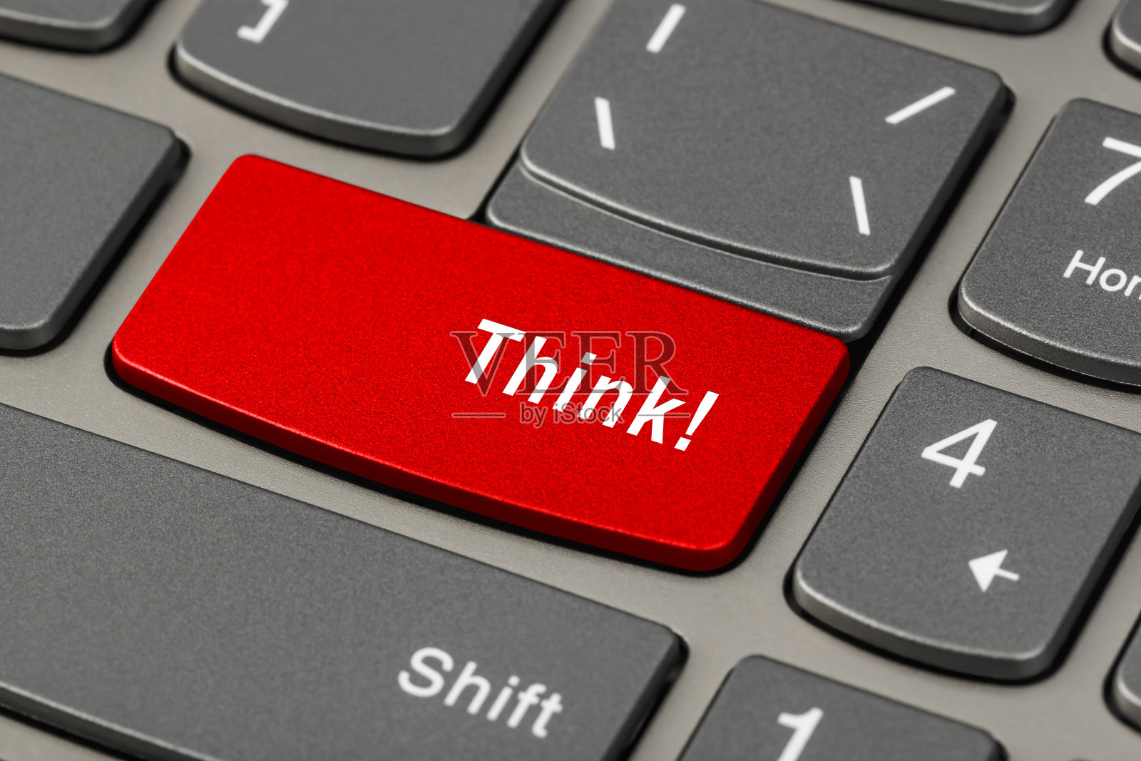 电脑笔记本键盘用Think键照片摄影图片