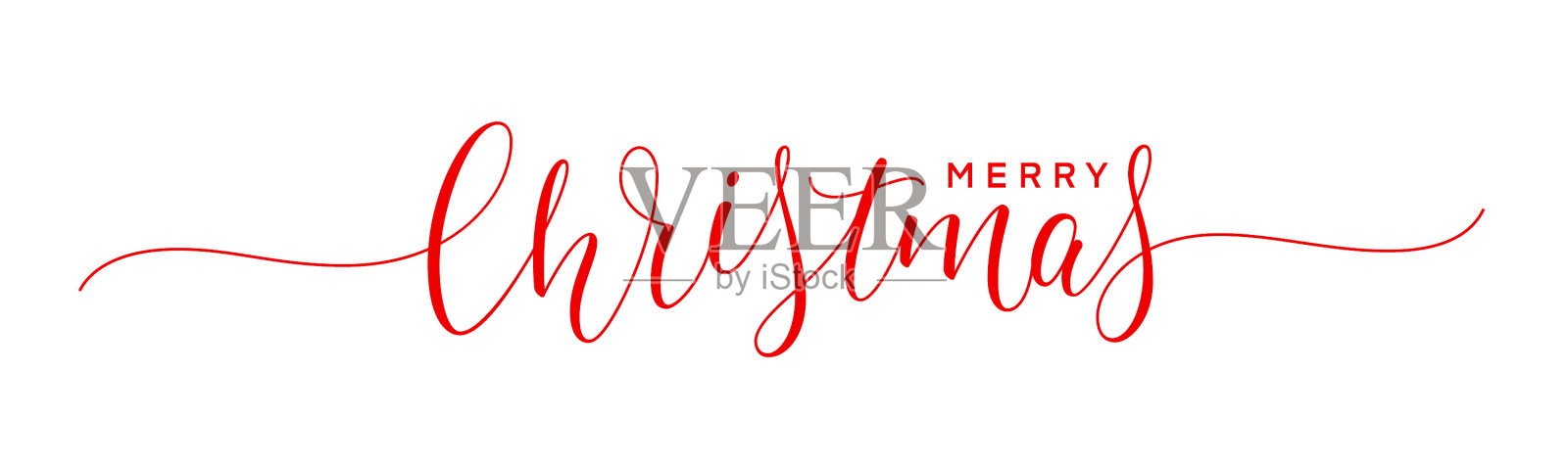 圣诞快乐文本插画图片素材