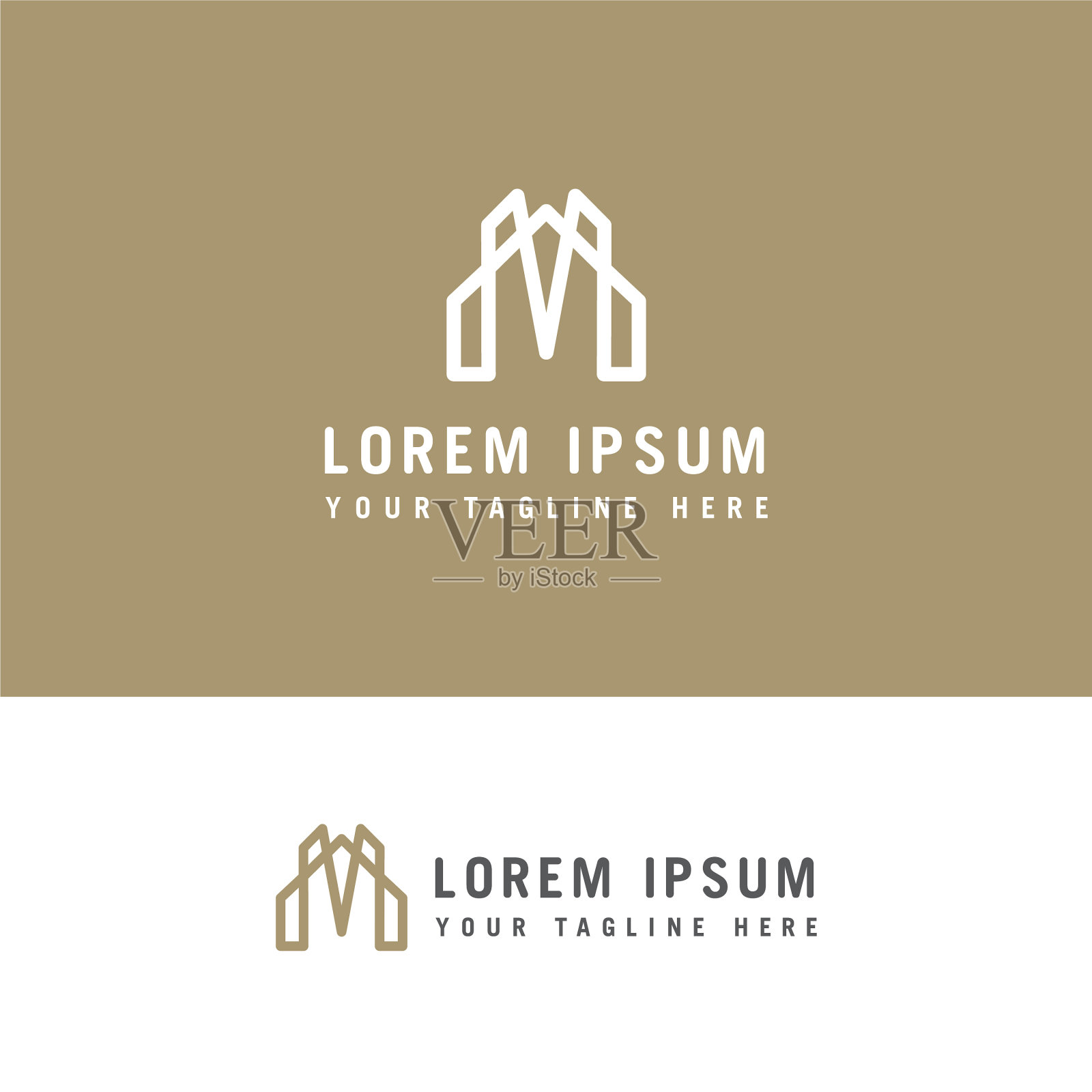 创意字母m标志设计字母m线插画图片素材