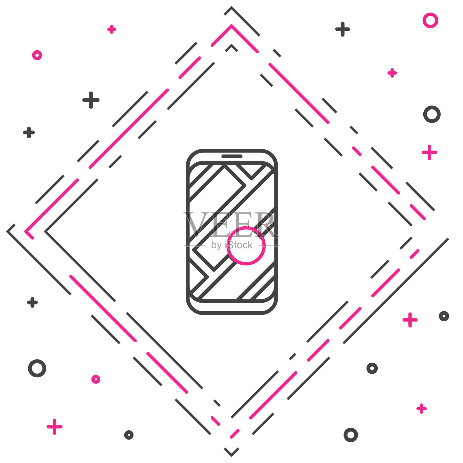 线信息图城市地图导航图标插画图片素材