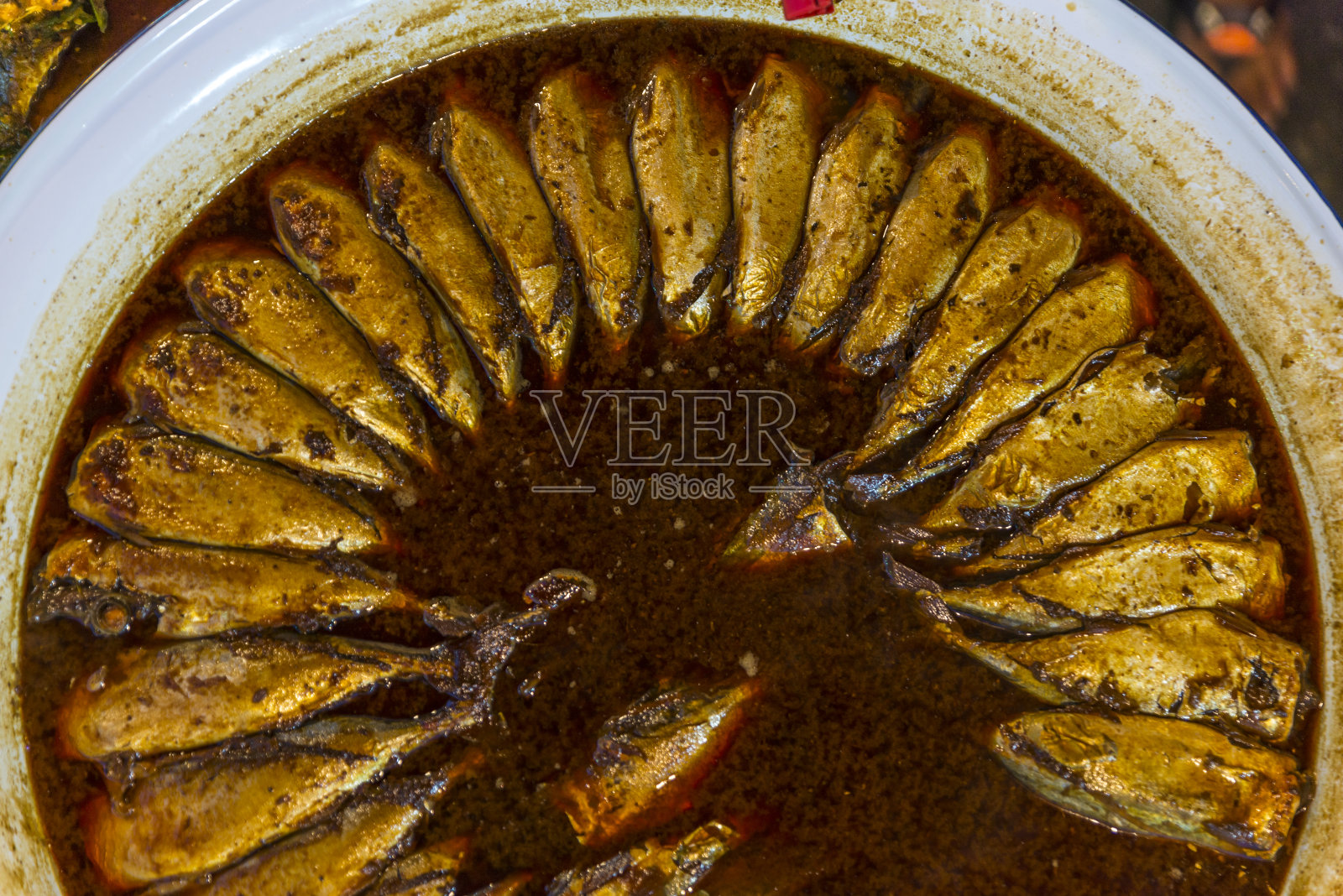 水煮甜咸鲭鱼照片摄影图片