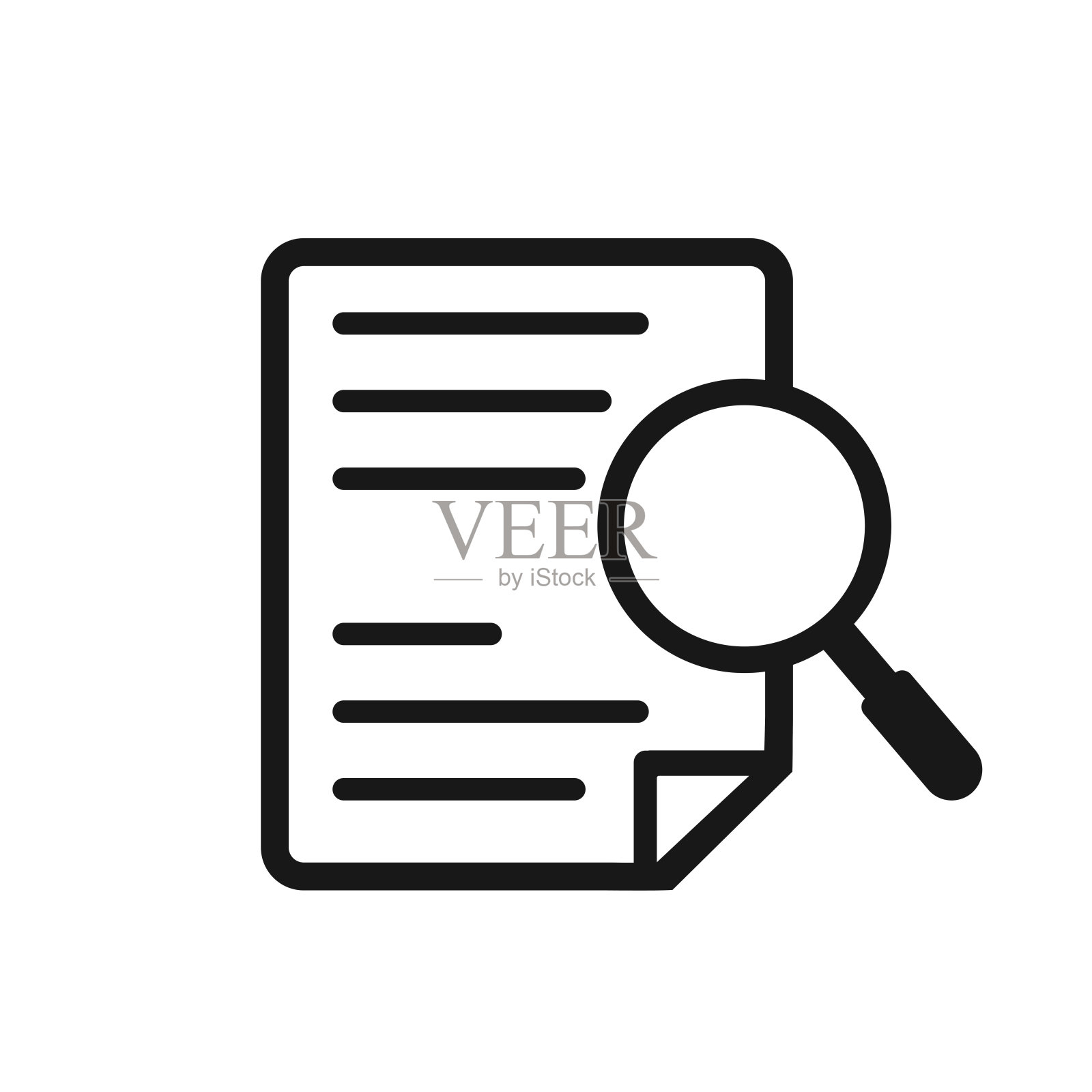 案例研究图标。矢量插图上的白色背景插画图片素材