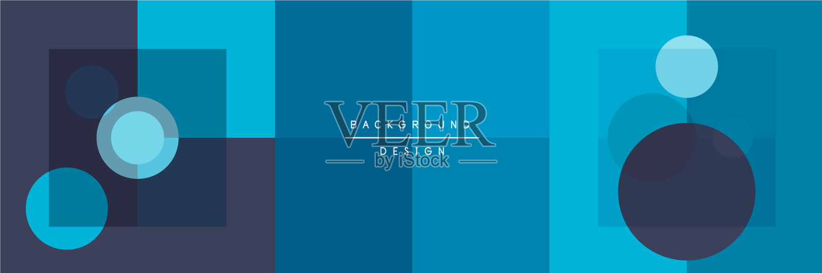 带有圆形的新孟菲斯几何图案插画图片素材