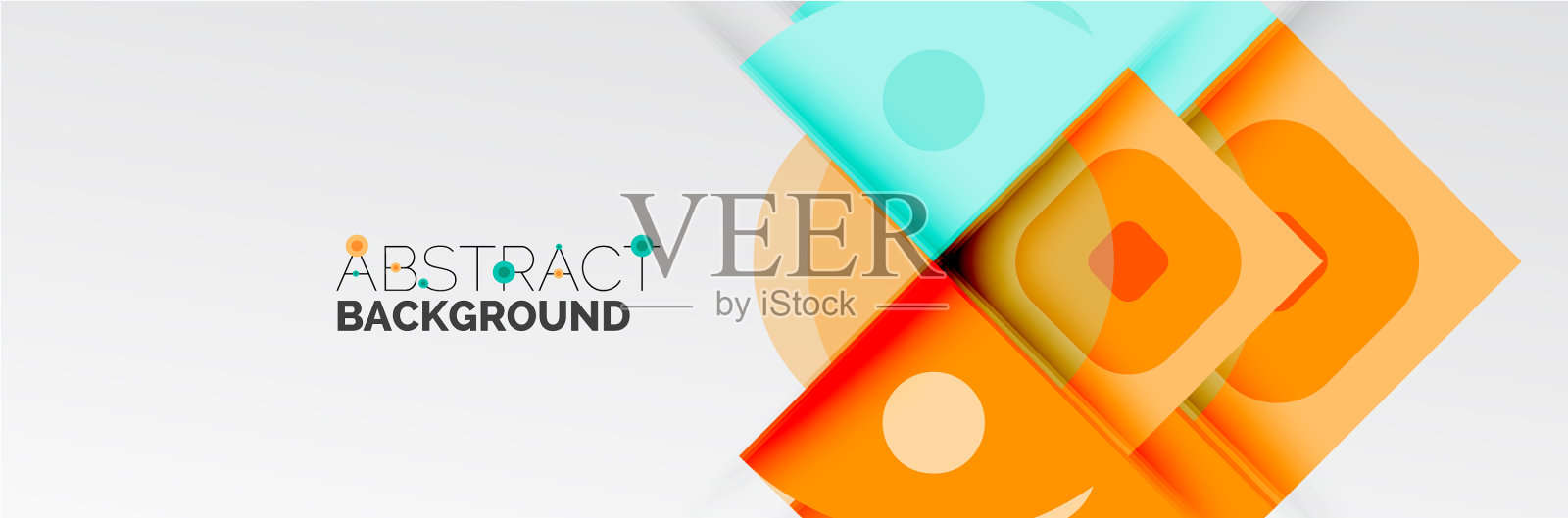 明亮的颜色圆圈抽象圆形的形状和插画图片素材