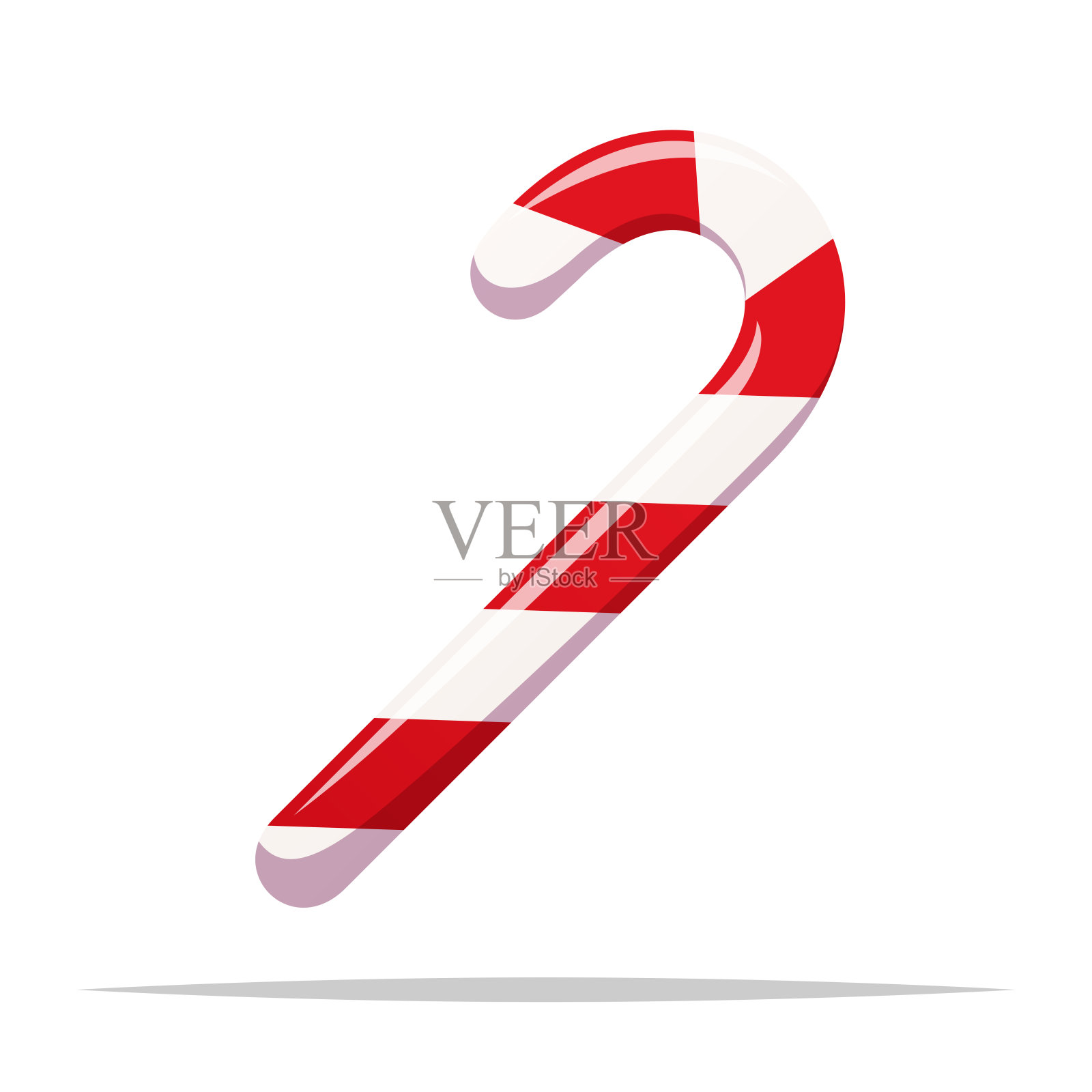 糖果甘蔗矢量孤立的插图插画图片素材