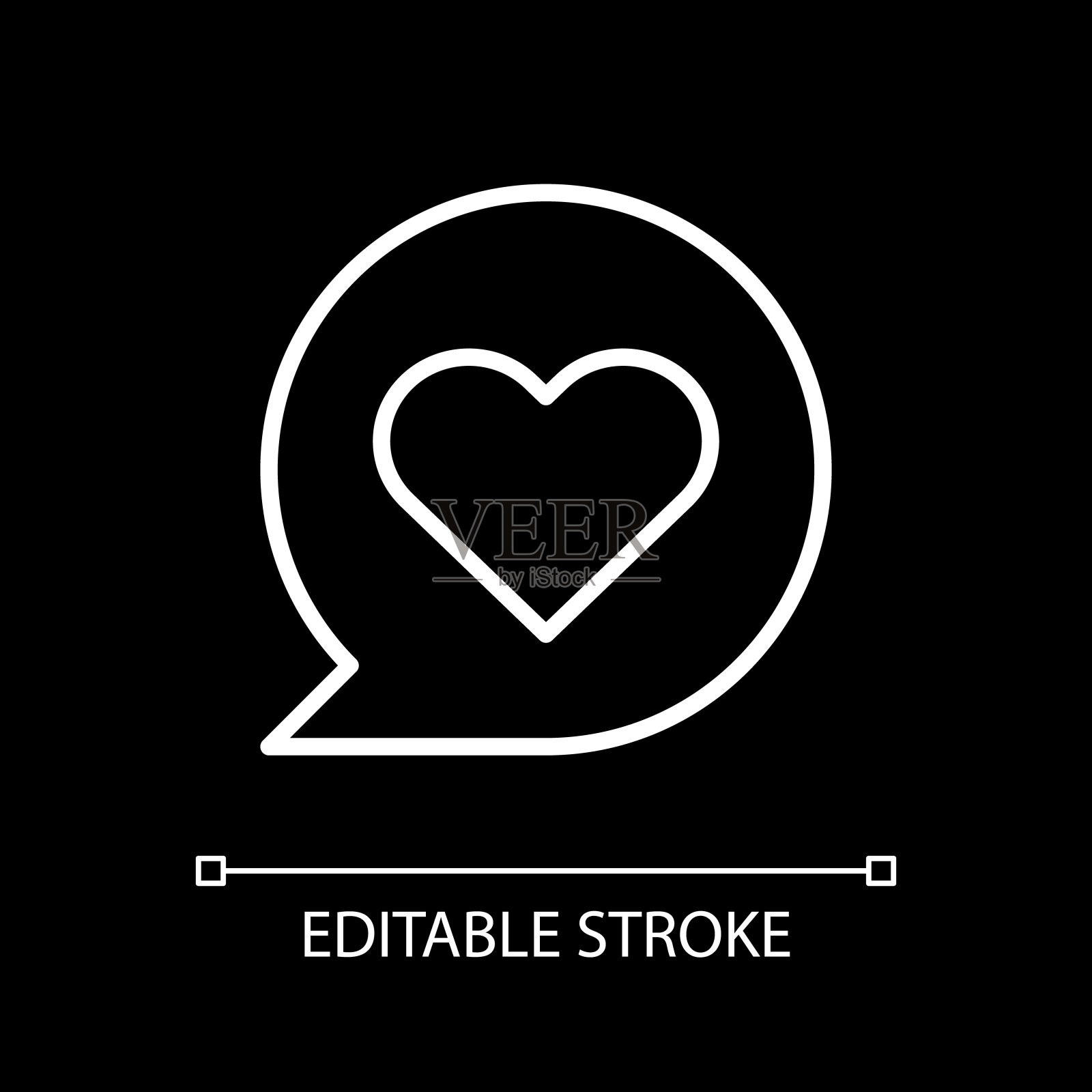 心白色线性图标为黑暗的主题插画图片素材