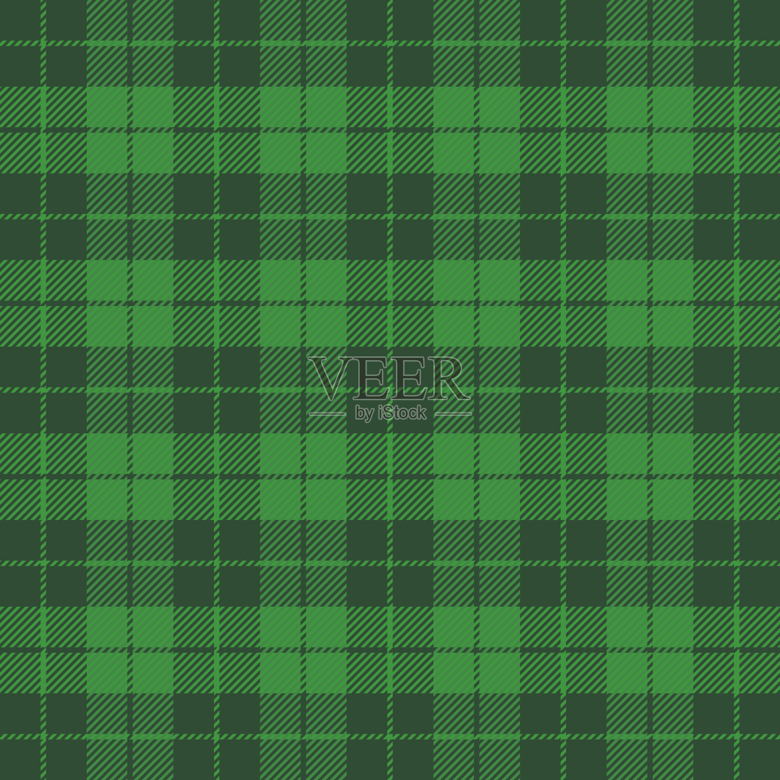 圣帕特里克节花格呢。苏格兰的笼子里插画图片素材