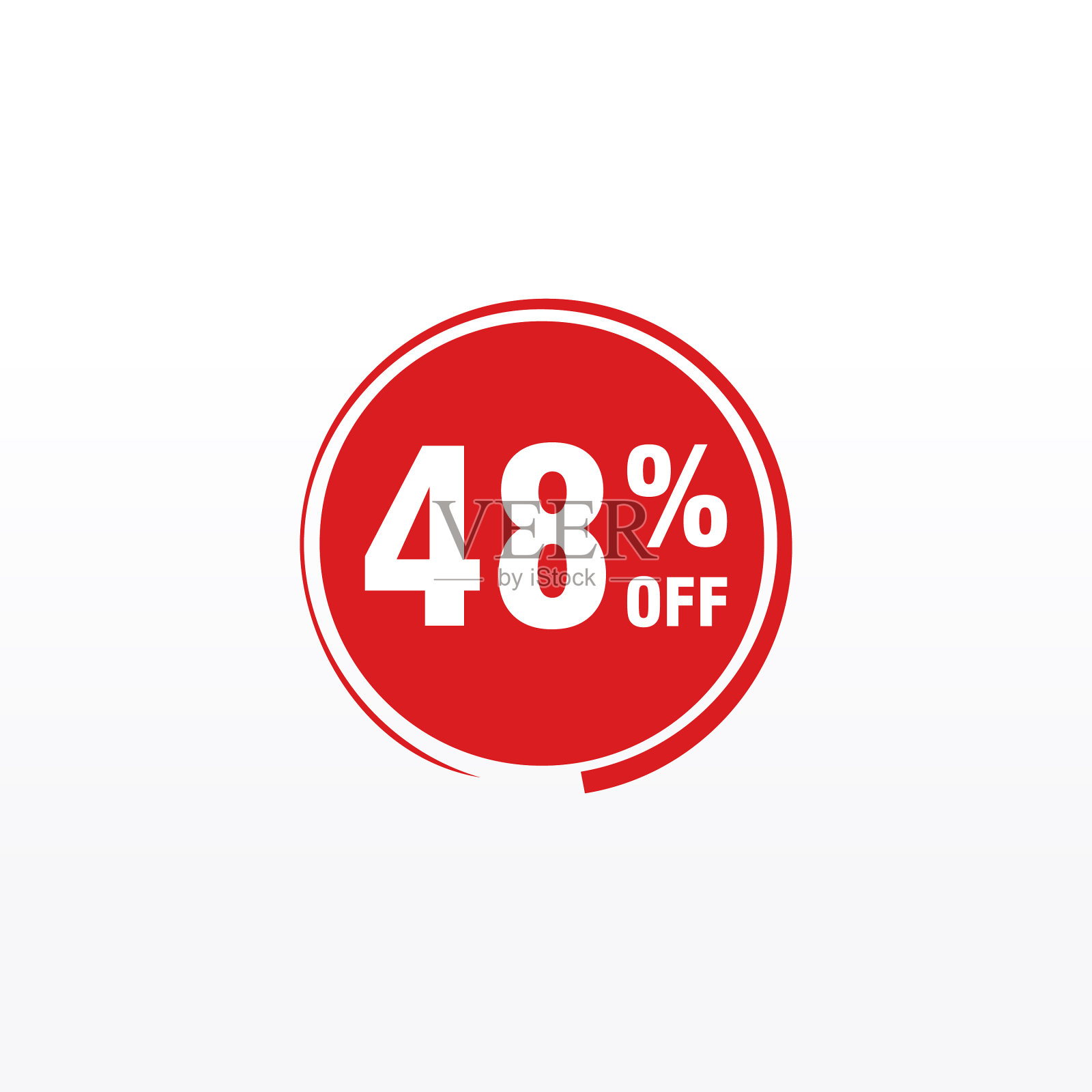 48个折扣销售徽章用于标签贴纸设计元素图片