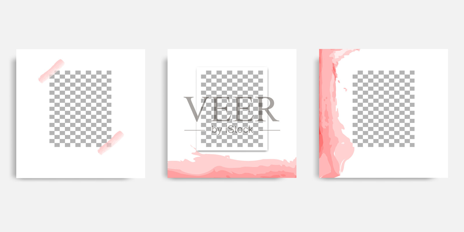 极简主义设计背景在柔和的粉红色插画图片素材