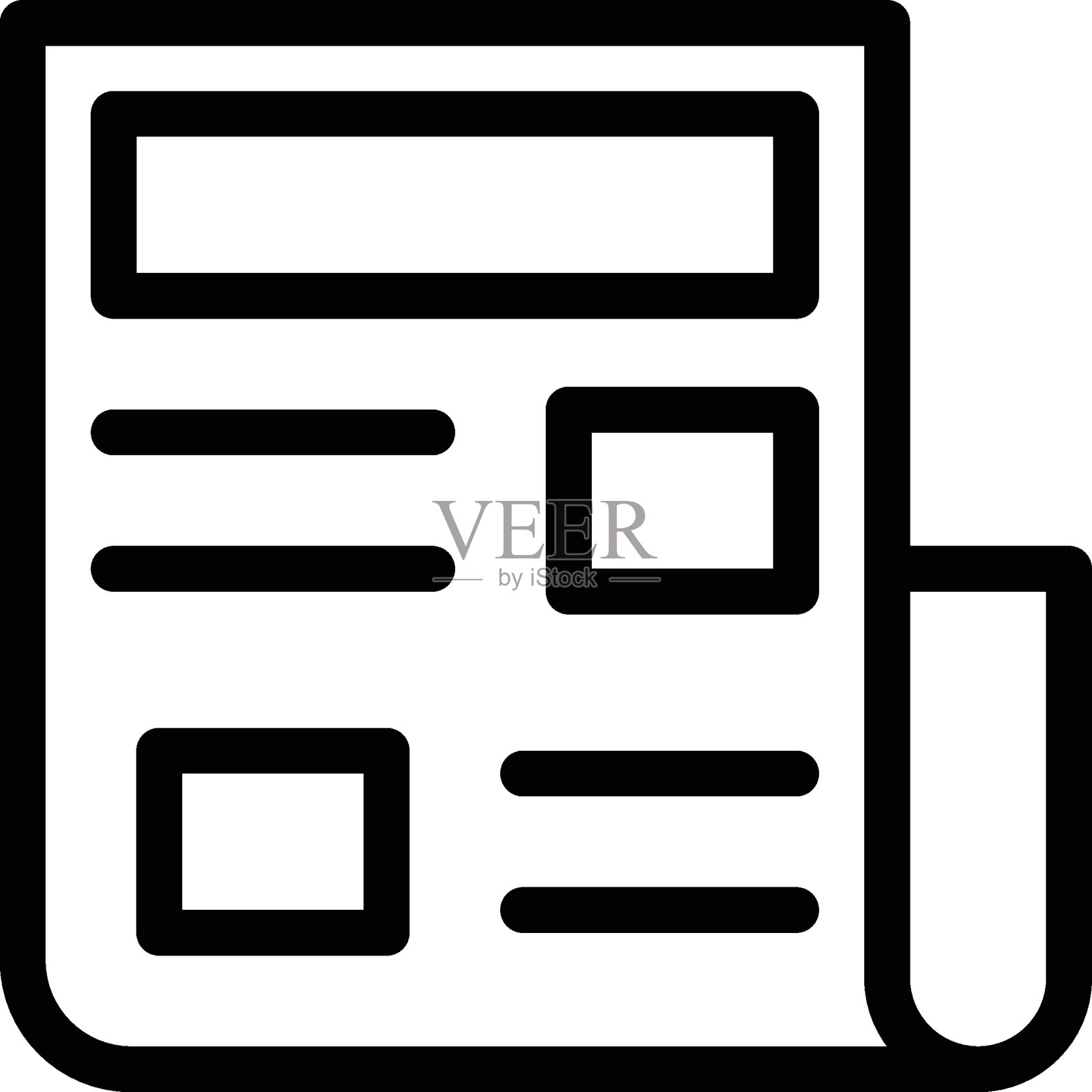 报纸插画图片素材