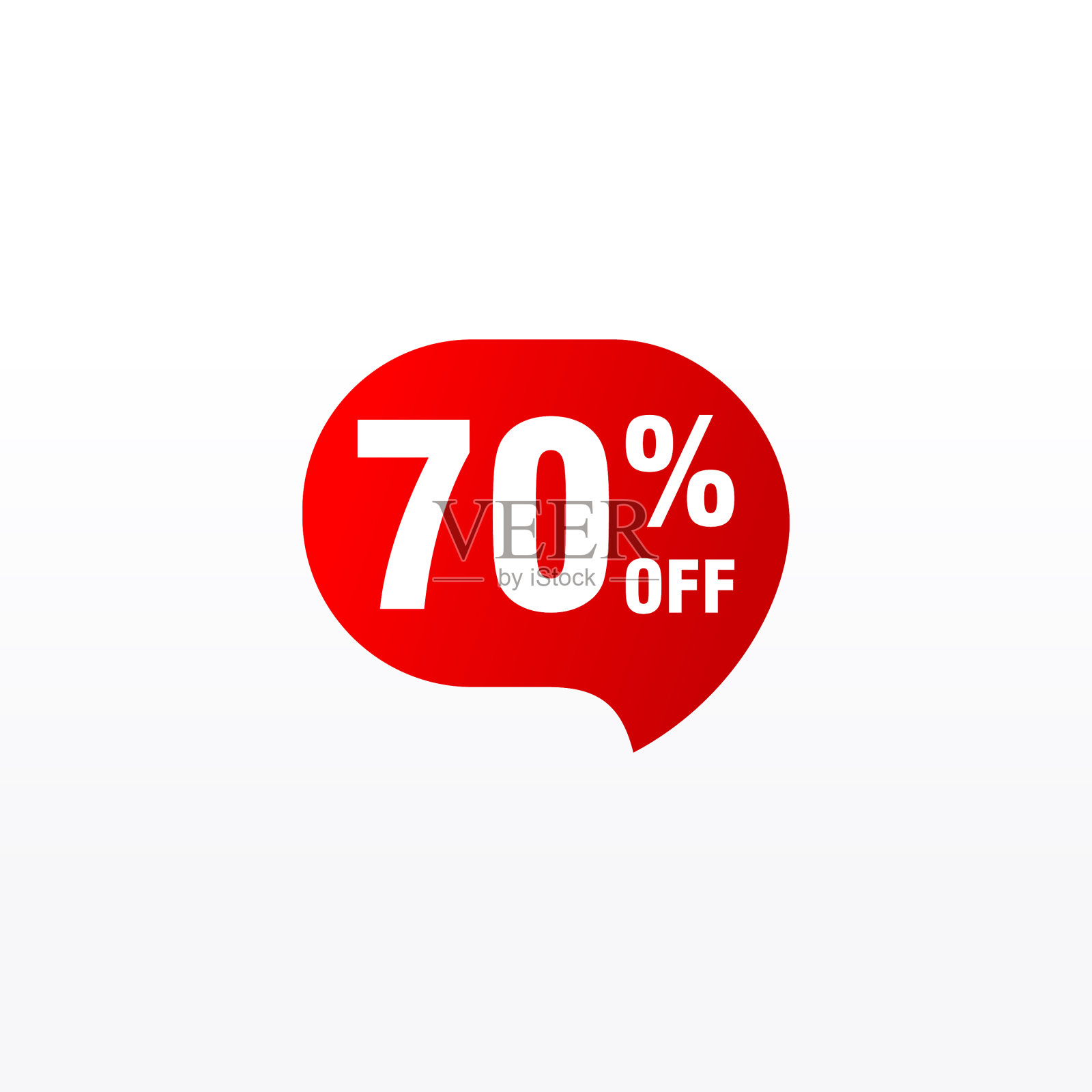 70个折扣销售徽章用于标签贴纸设计元素图片